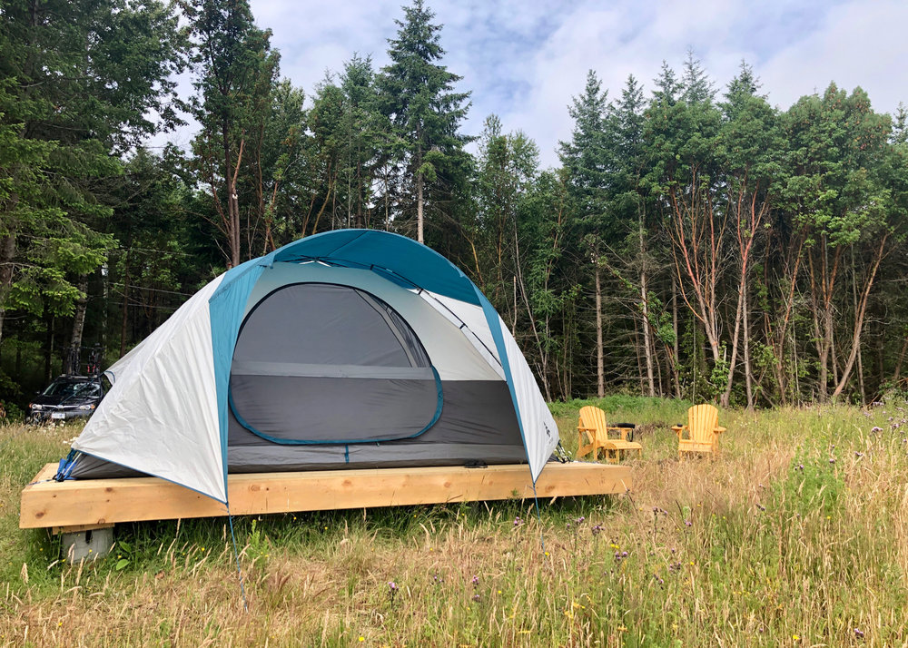  The new platform worked well - perfect for our massive tent! 