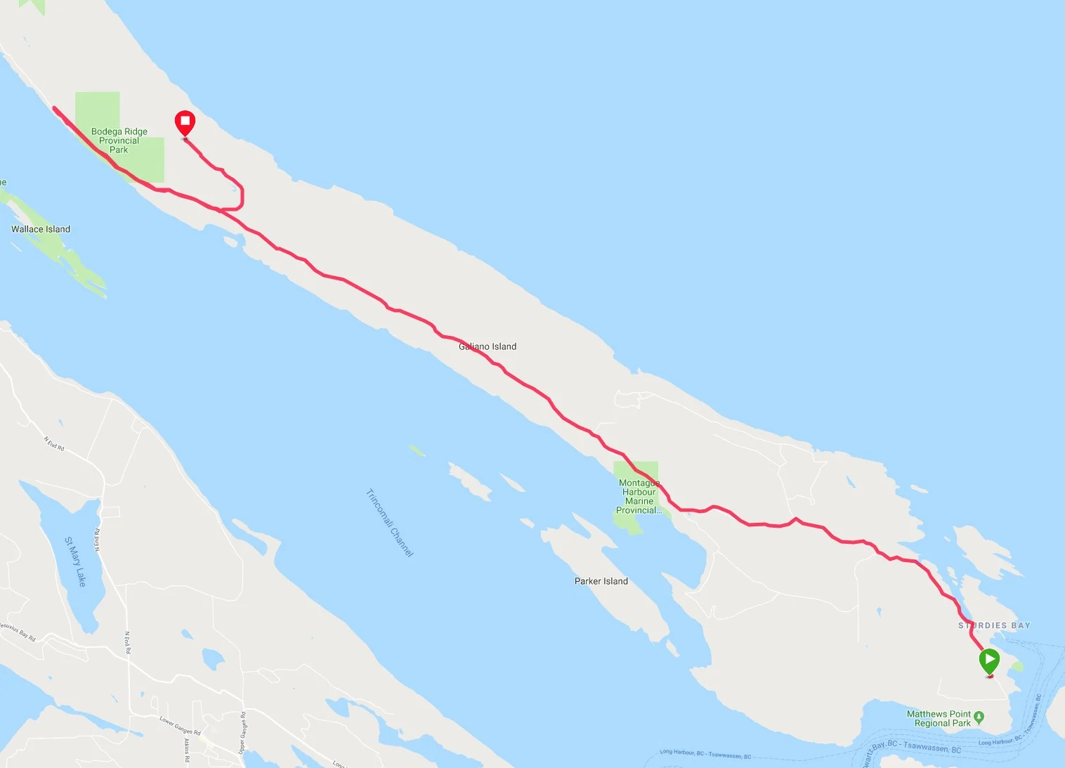 My “short” ride from the Market to home.