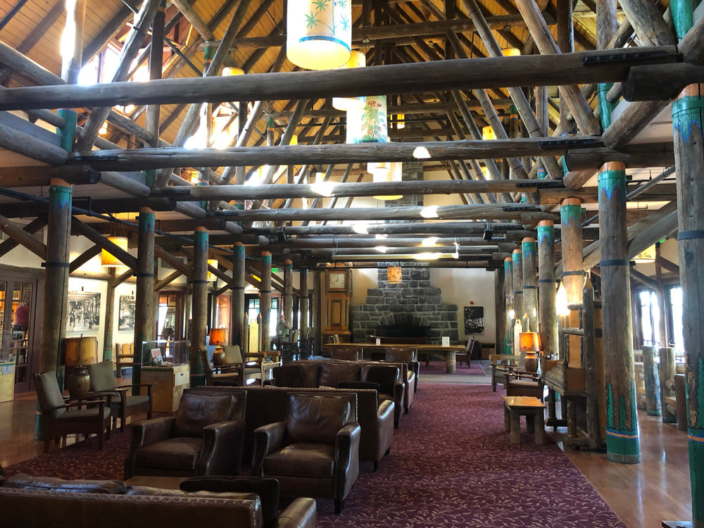  Inside the main lobby at the lodge 