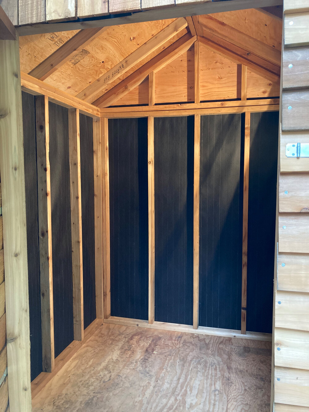  Our starting point for the day - the unfinished interior. 