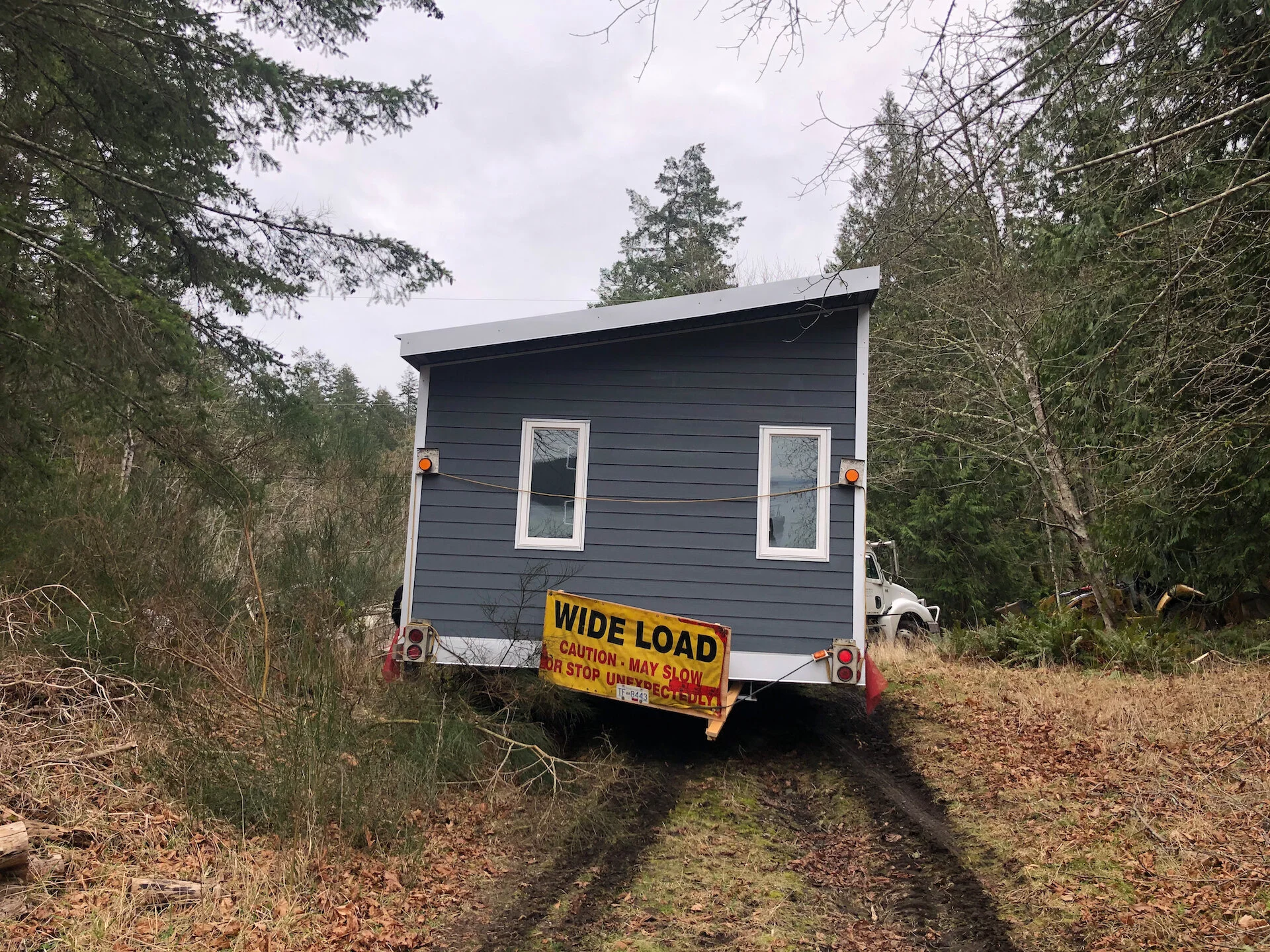  We were still trying to get the cottage around the first bend. 