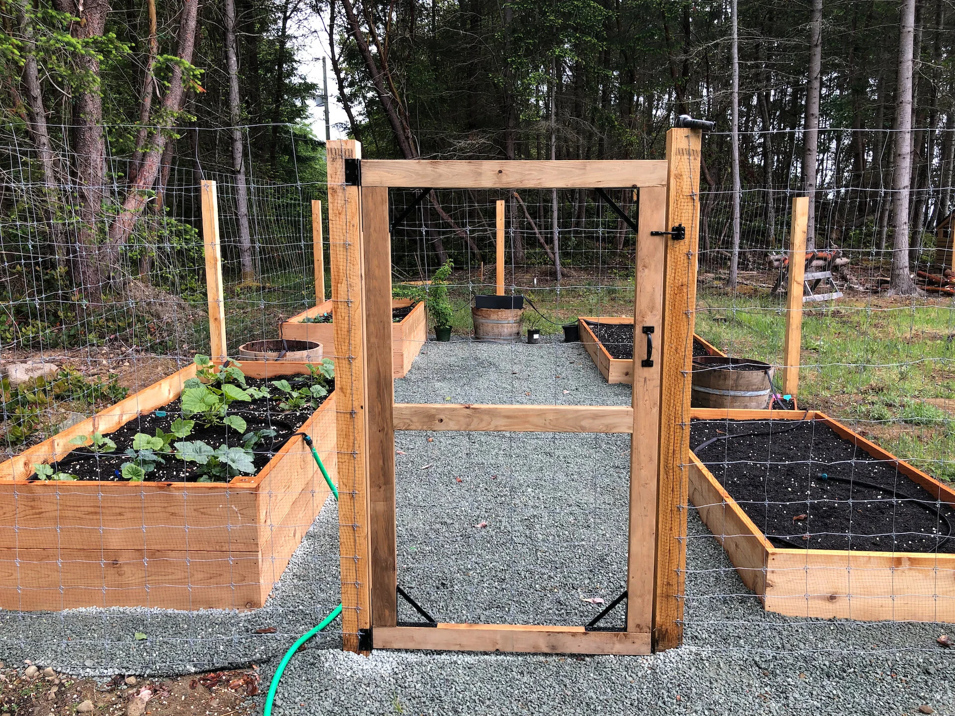  Gate with all the hardware in place. We’re pretty happy with the results! 