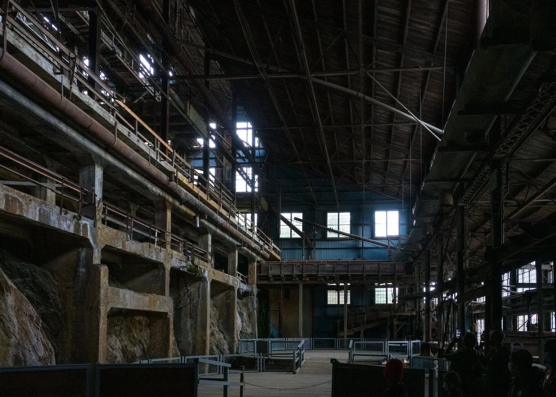  The inside of the main mine building. 