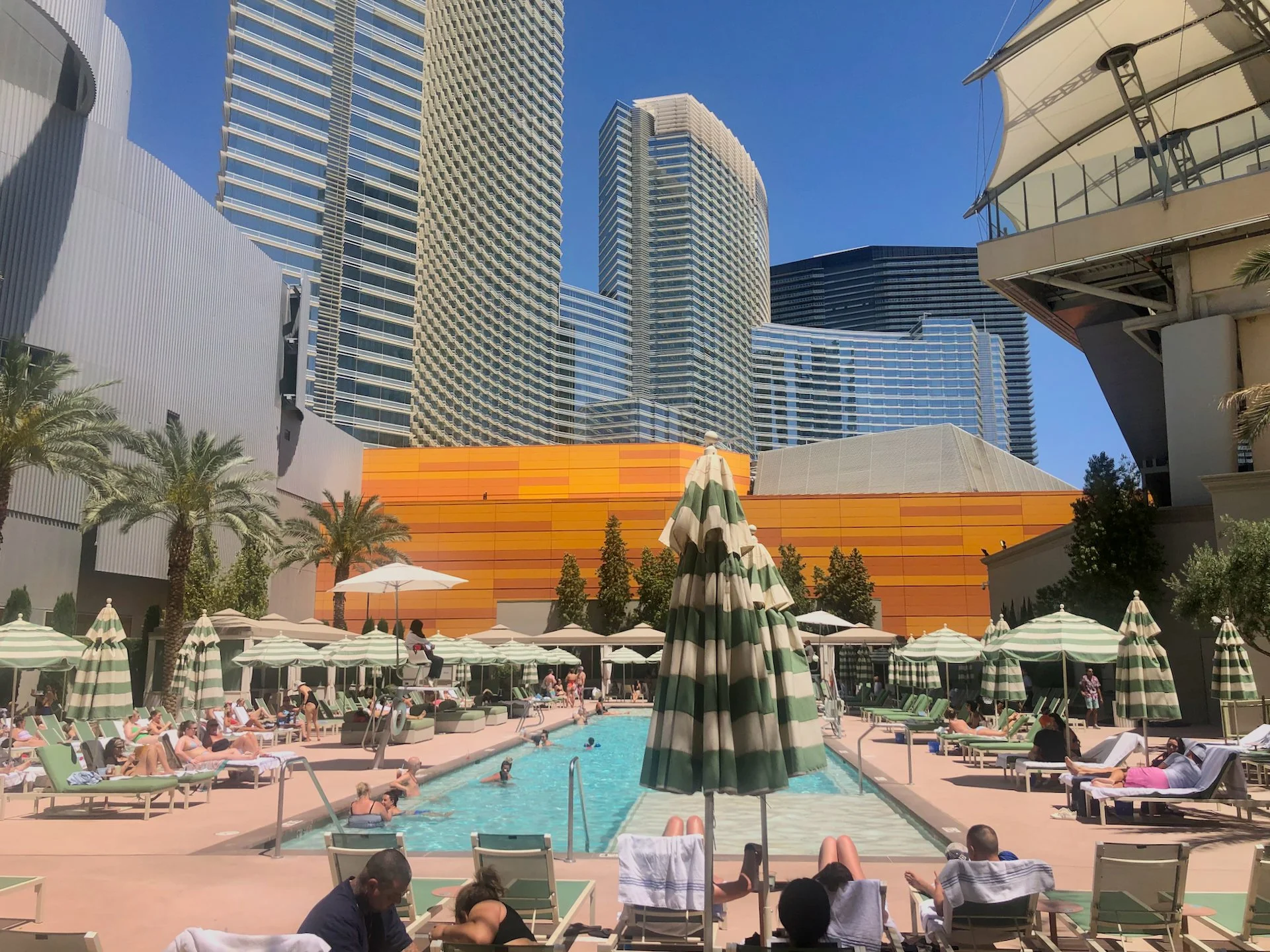  Close up of one of the pools. I liked the lounge chairs in the water. 