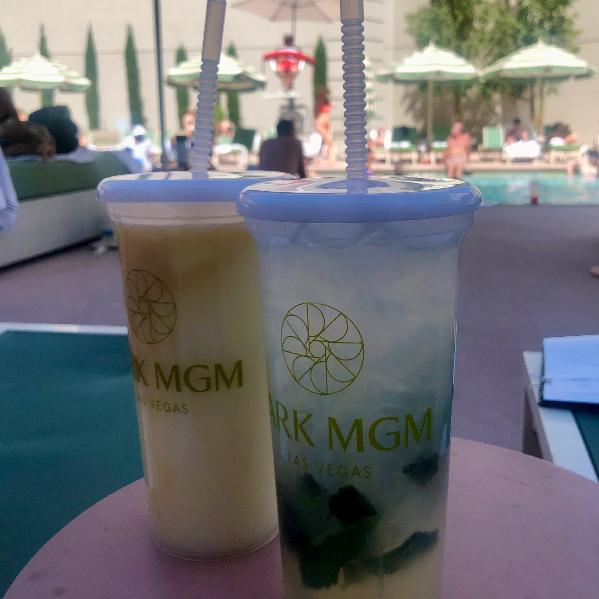 While it was not really advisable, we had to have some of the supersized drinks while lounging by the pool.  