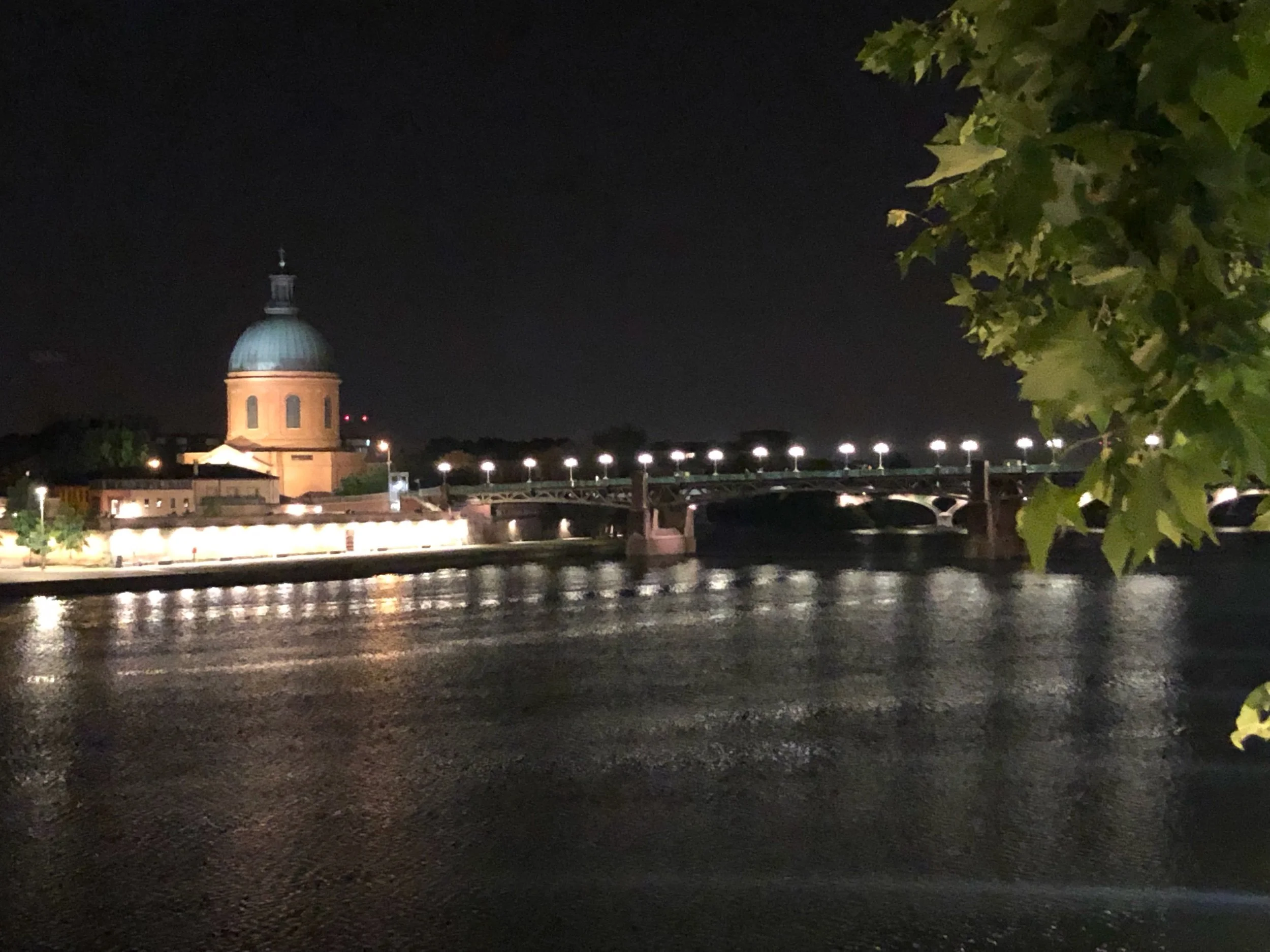  After dinner one night we walked the long way back and enjoyed the views across the river. 