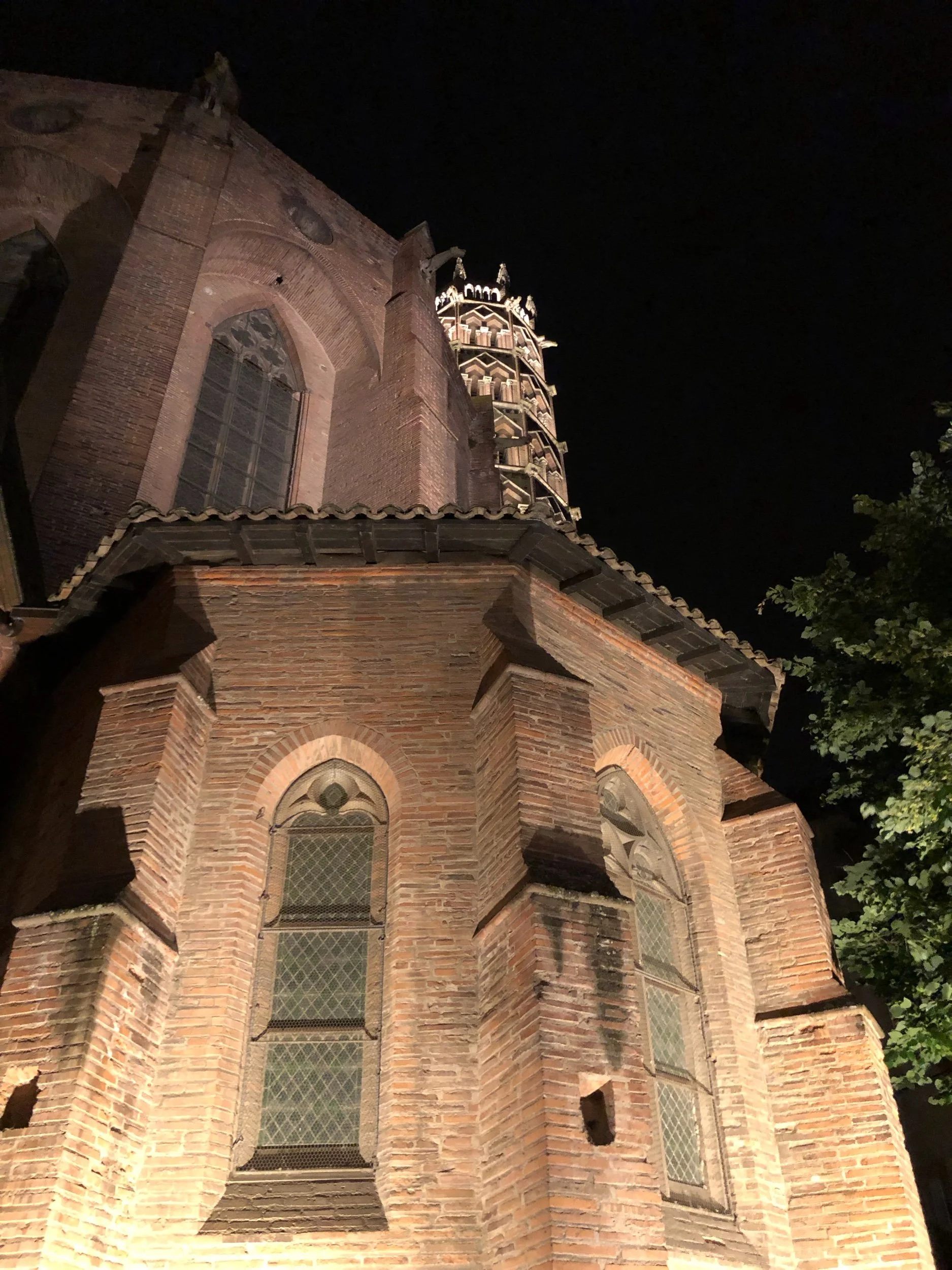  Same place, but at night. 