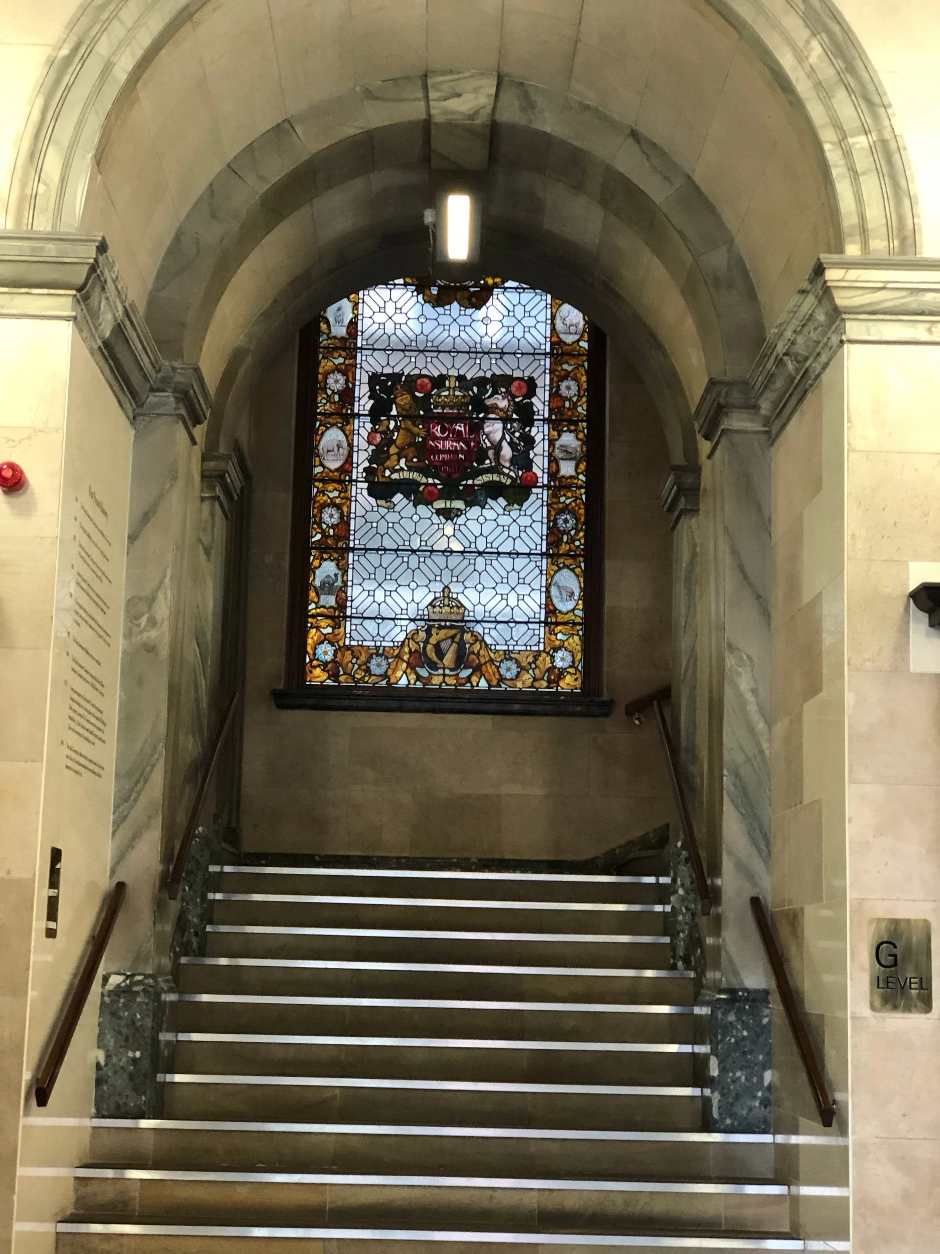  Part of the front entrance to the hotel. 