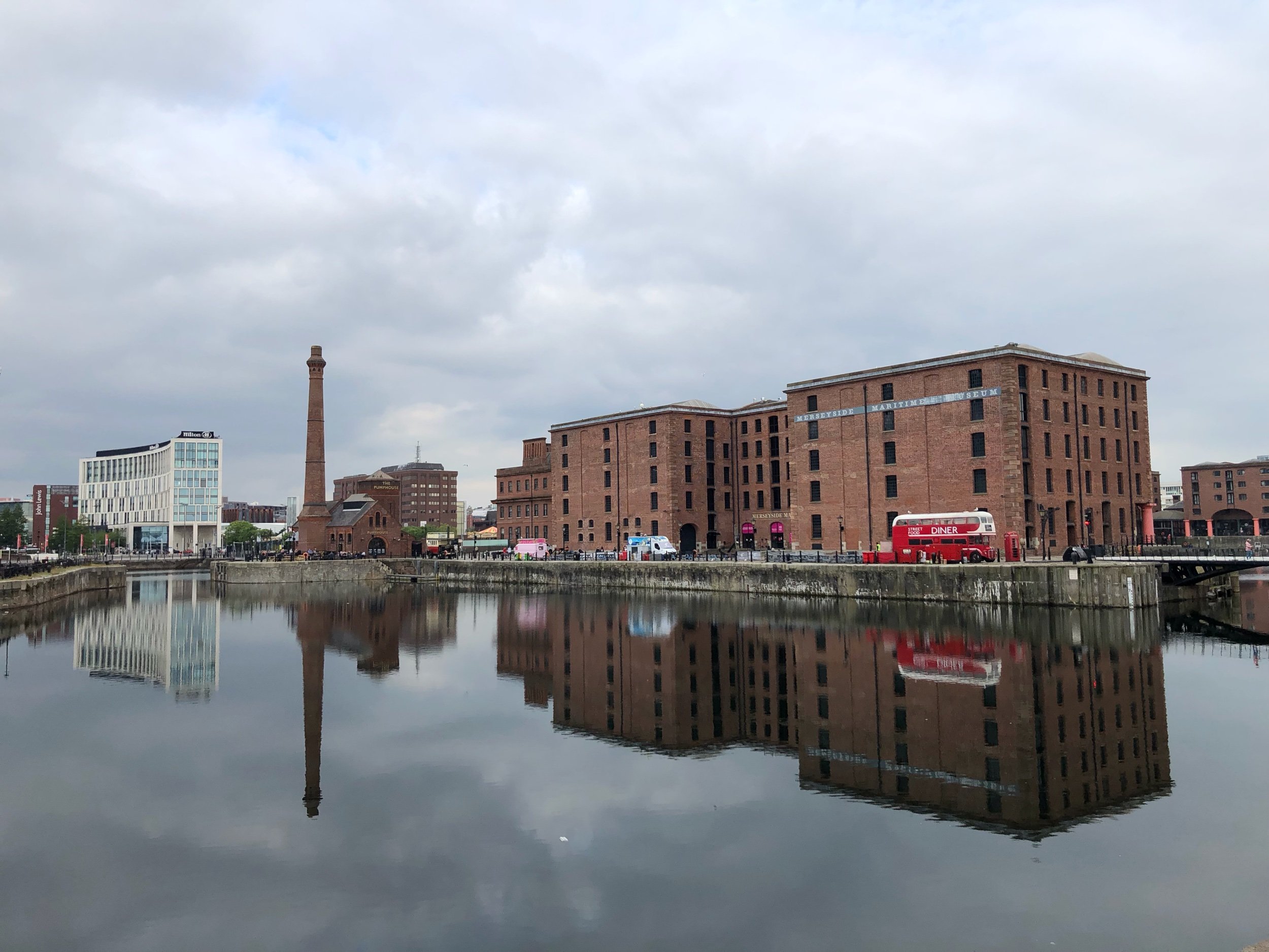  A view of the waterfront and the Maritime Museum. 
