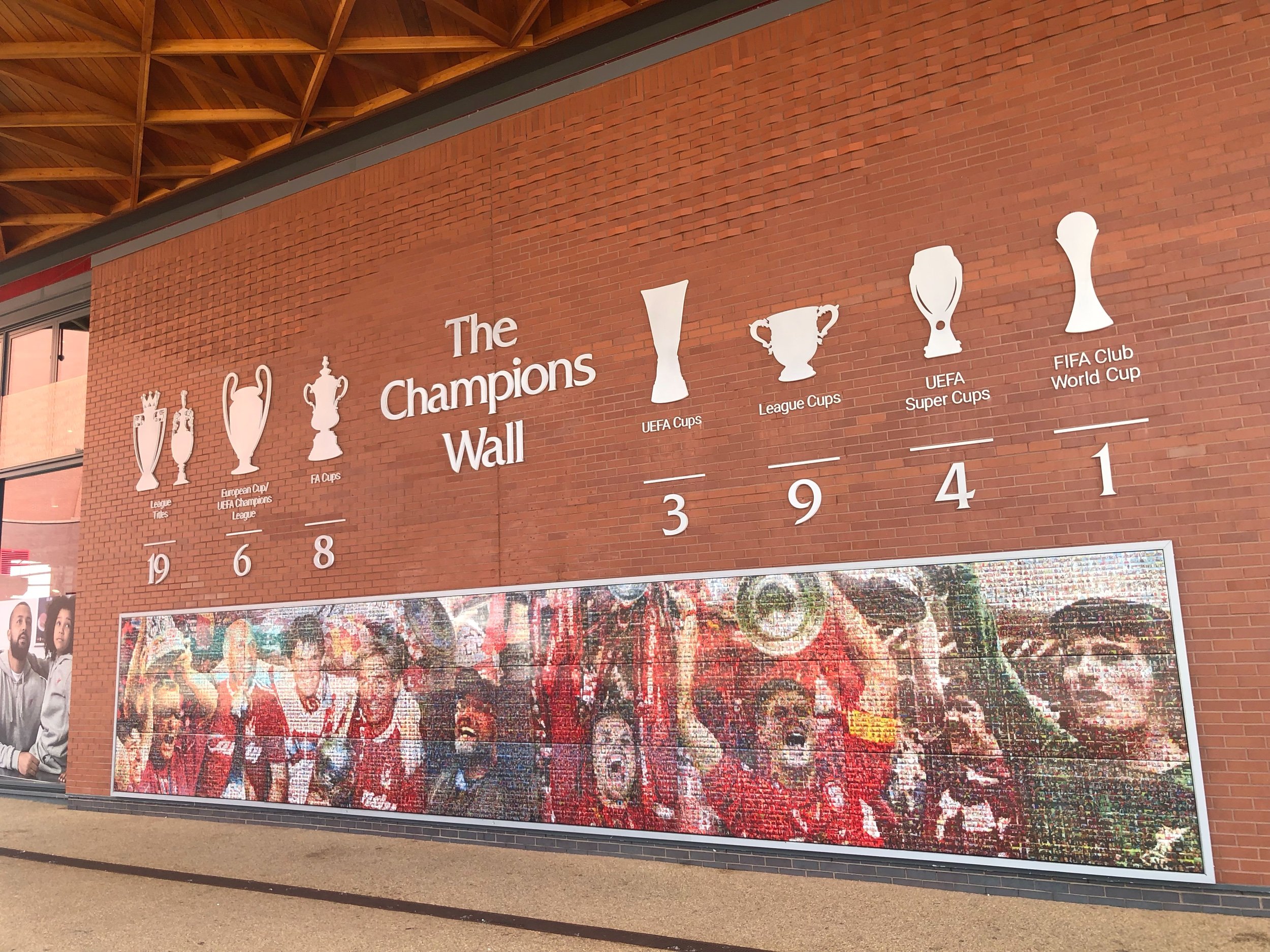  The Champions Wall outside the massive team store. So many cool things… 