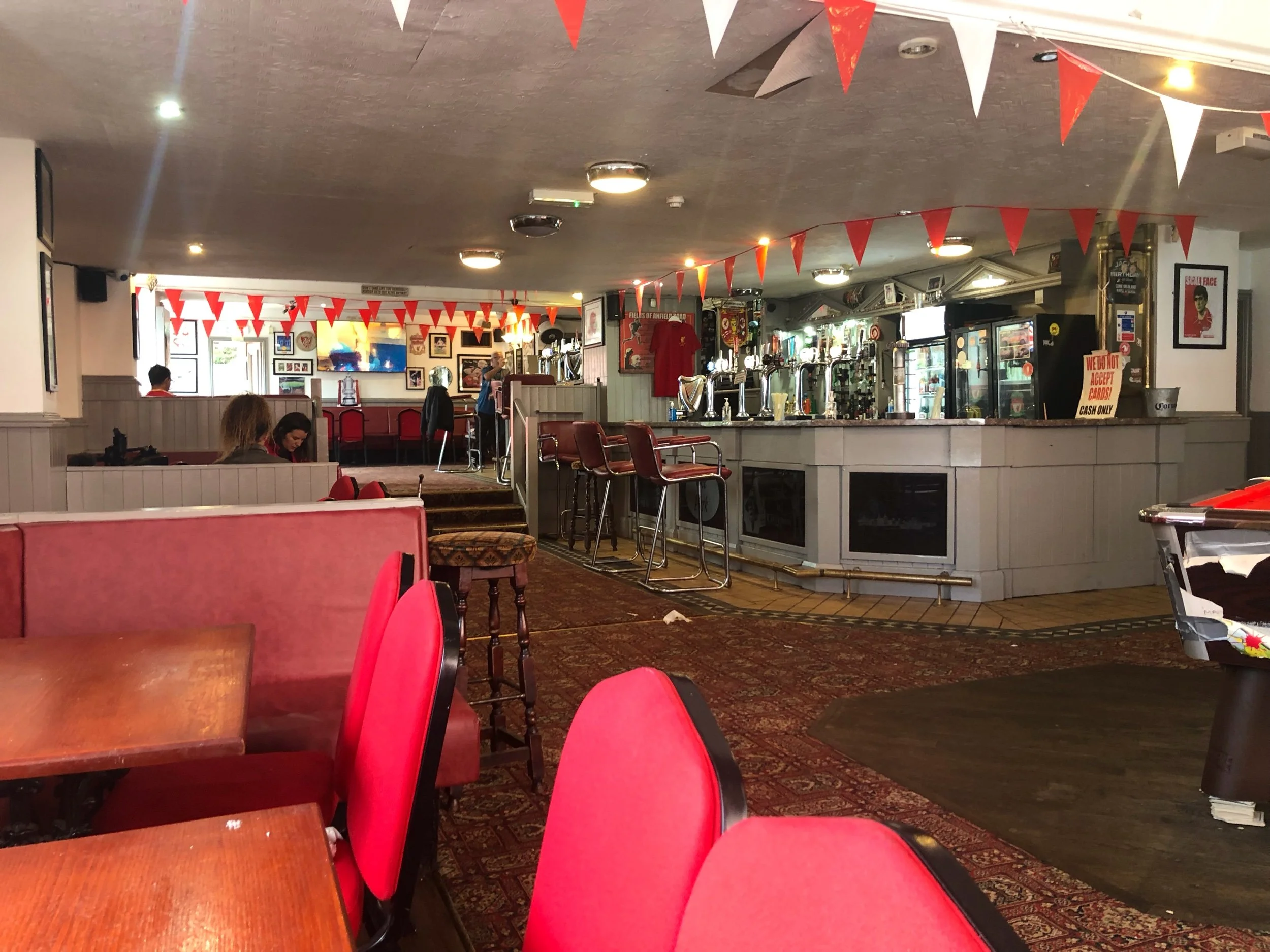  This pub is across the street from Anfield. It was… disappointing to say the least. 