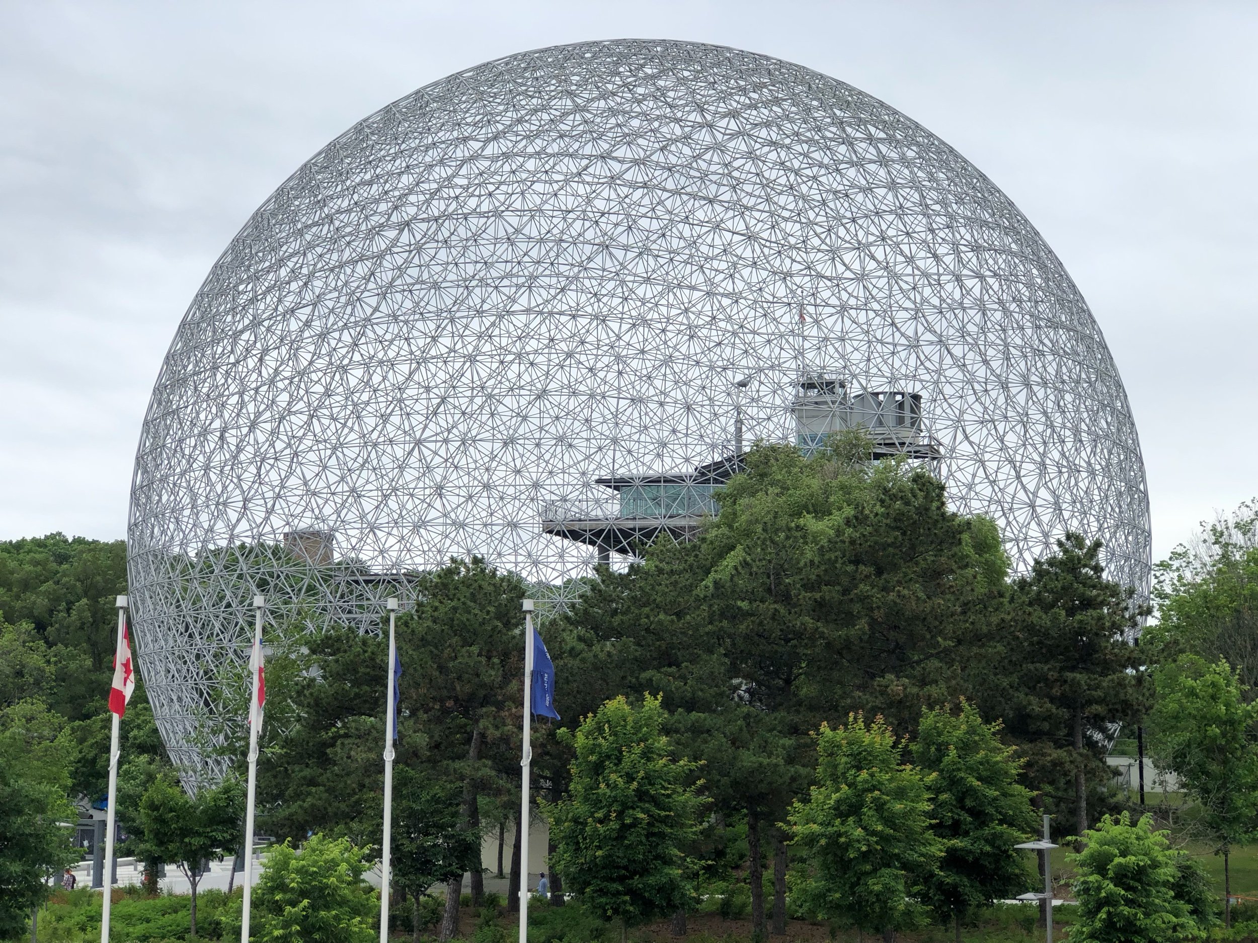  It did give a nice view of the old US pavilion from Expo 67, now an Environmental Museum. 