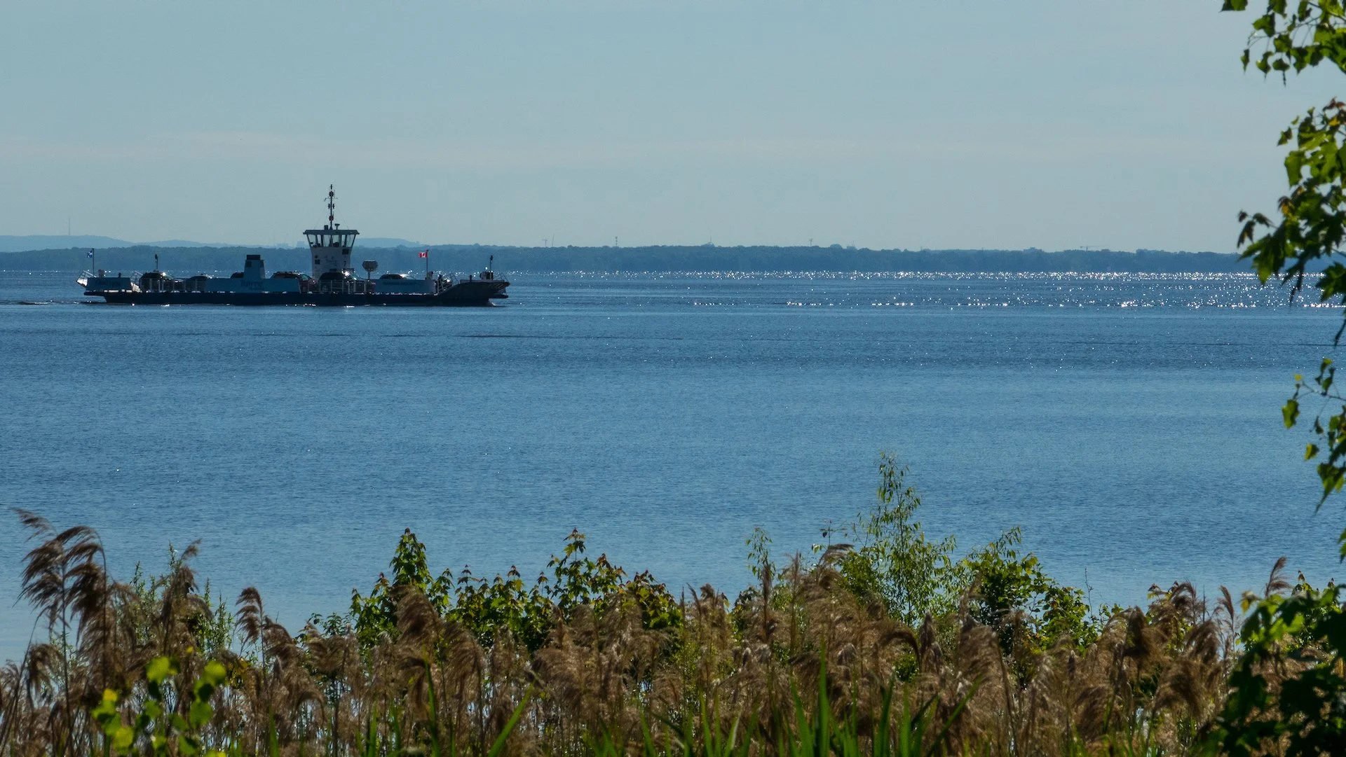  The ferry to Oka. 