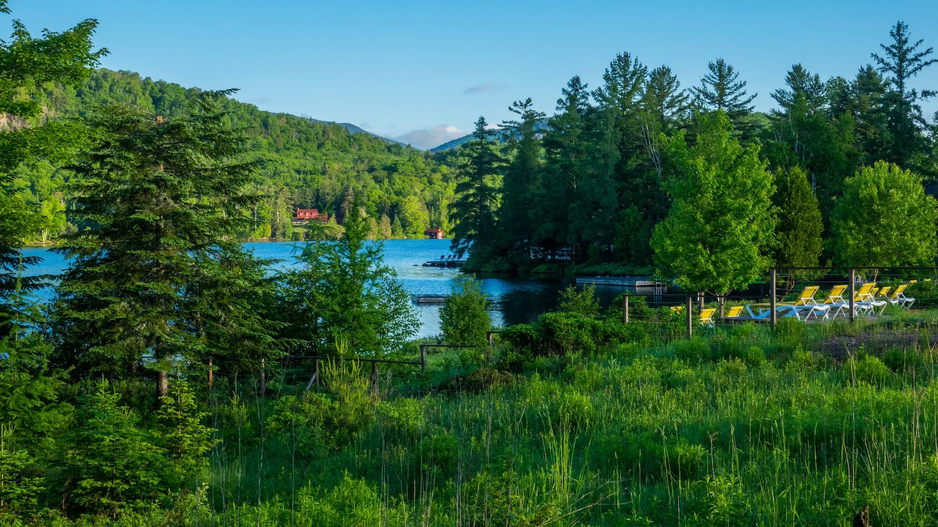  The view from our suite out across the lake. 