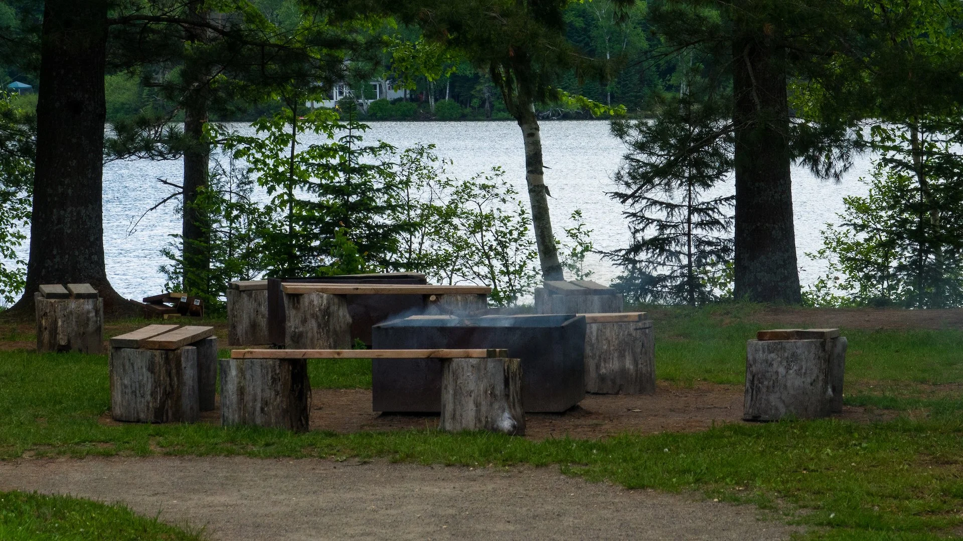  We spent one evening hanging out by the fire pit. 