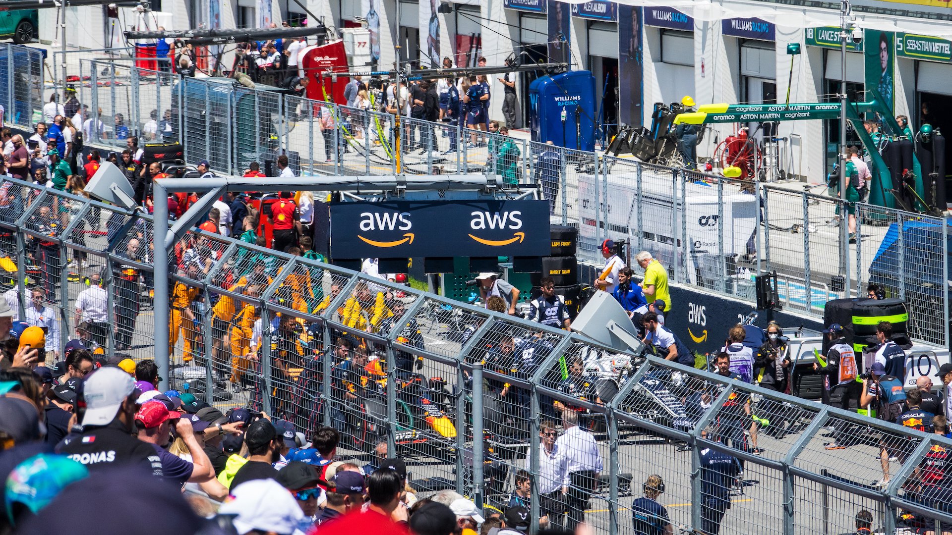 Pit lane chaos!