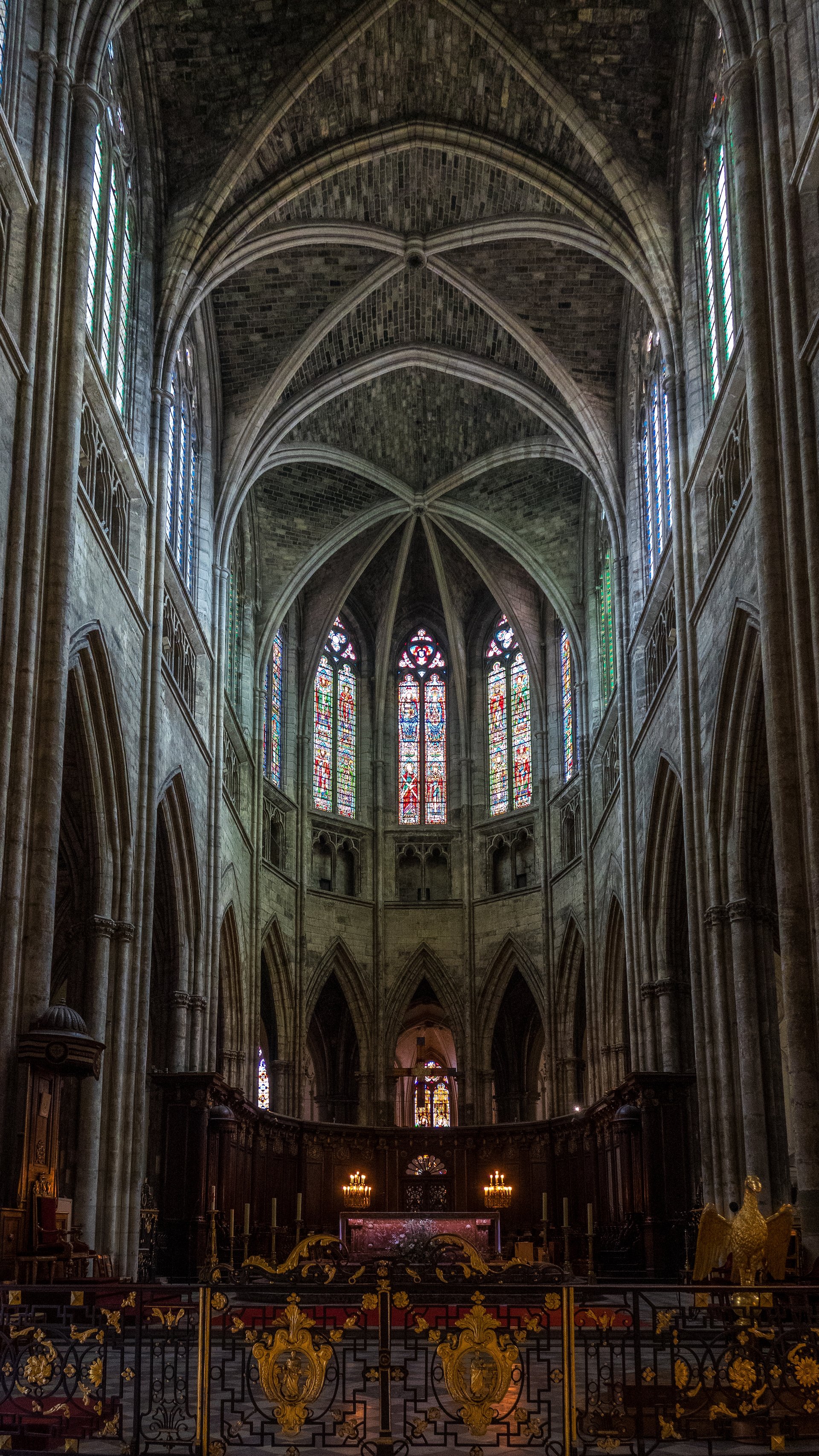  The gothic glory of the interior.  