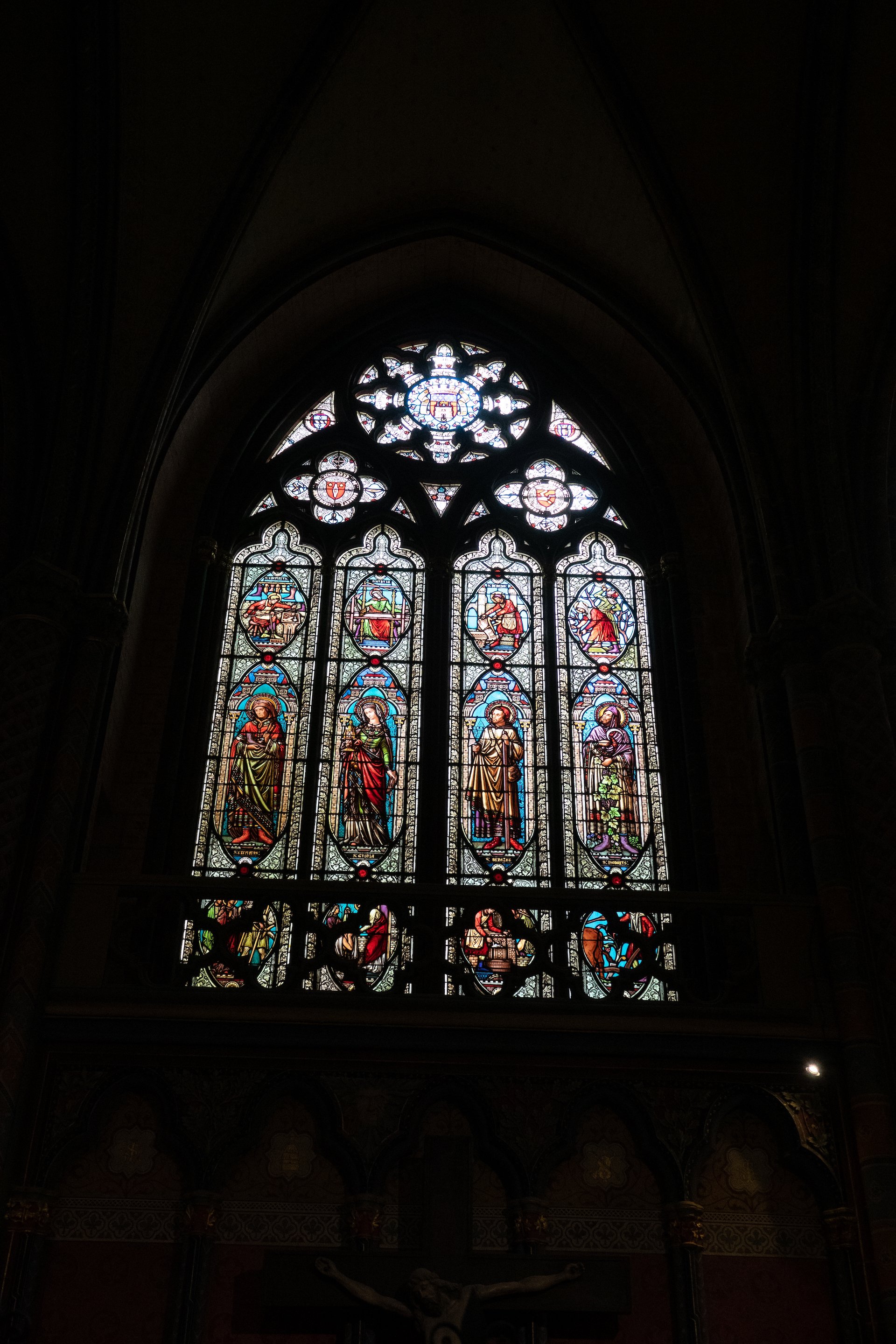  More details of the stained glass.  