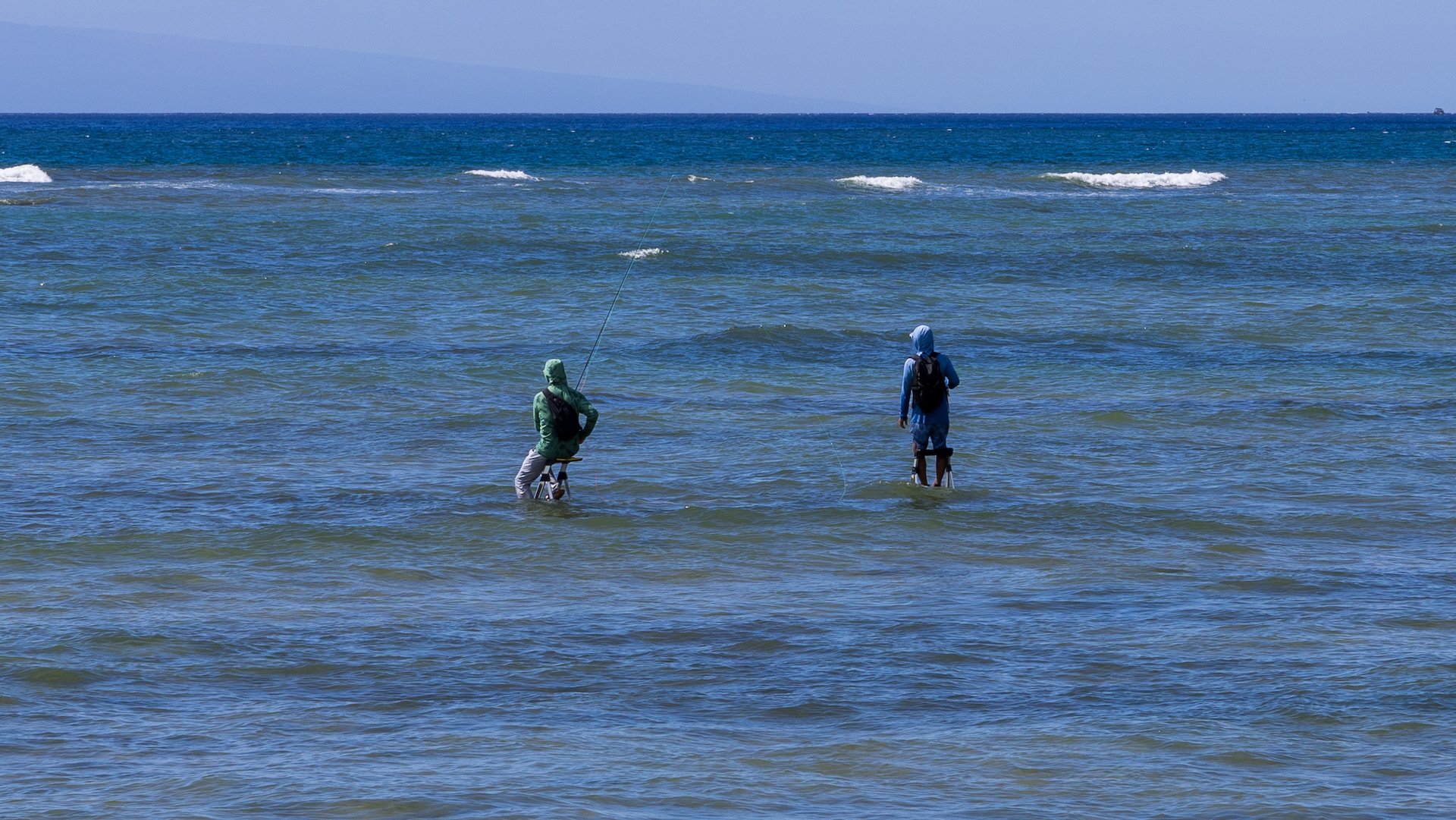  These guys were fishing from step ladders in the ocean. Pretty crazy. 