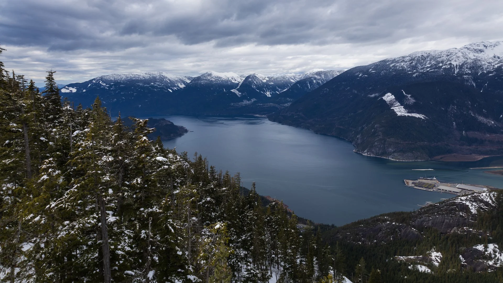 The view back over Howe Sound.