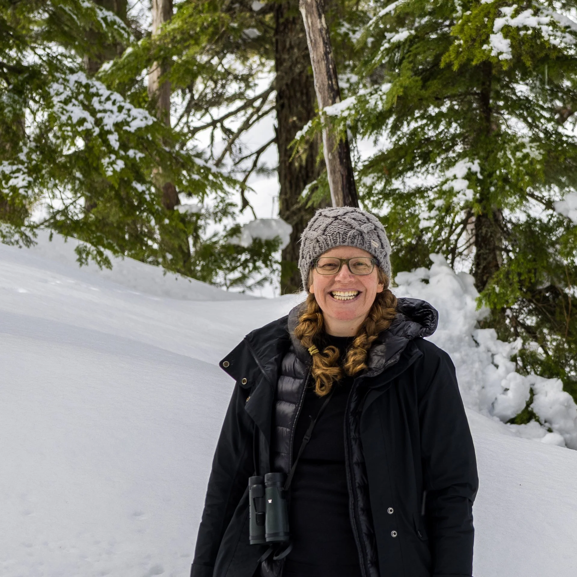 Justine on the trail.