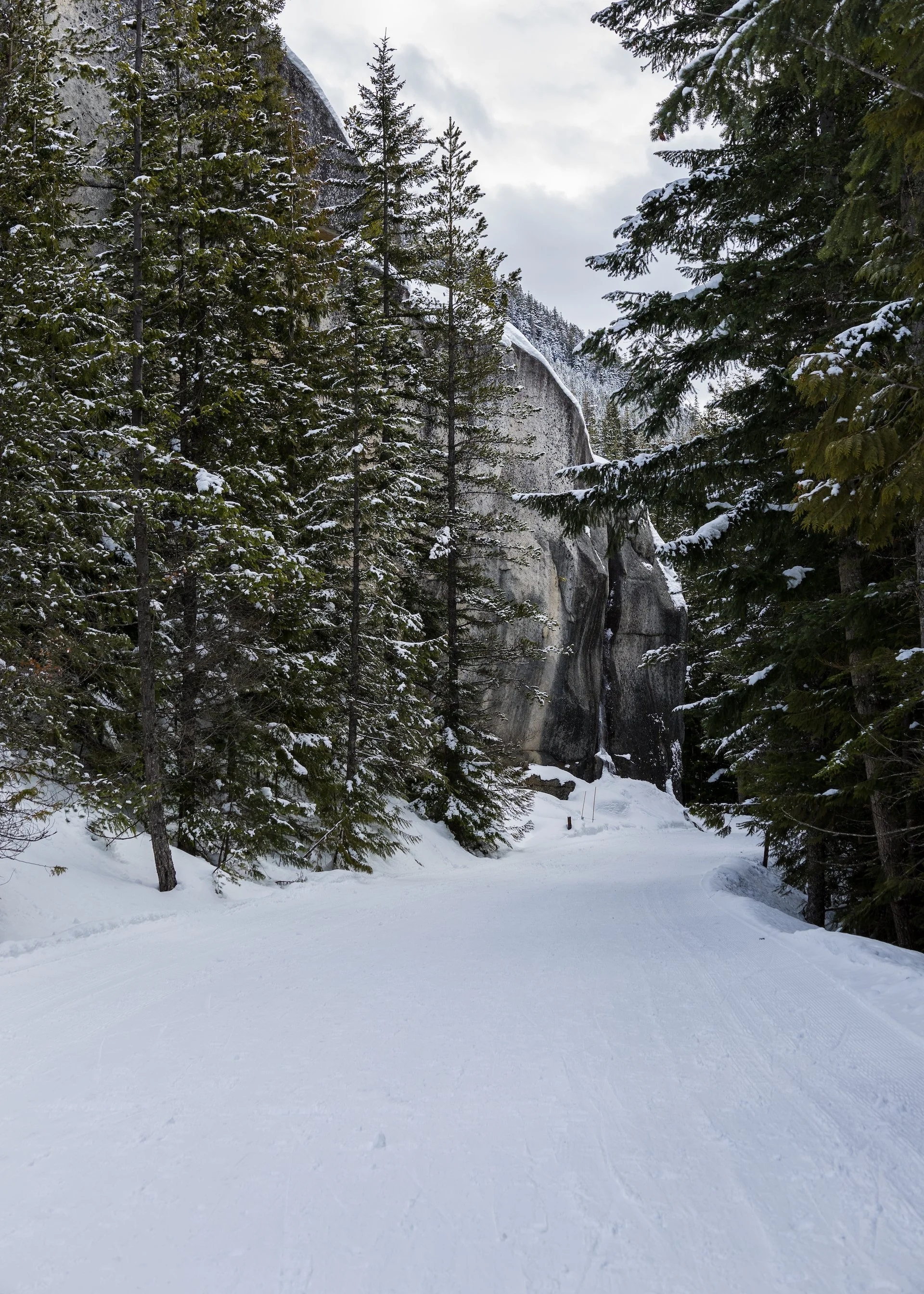 Heading out on the main trail into the backcountry.