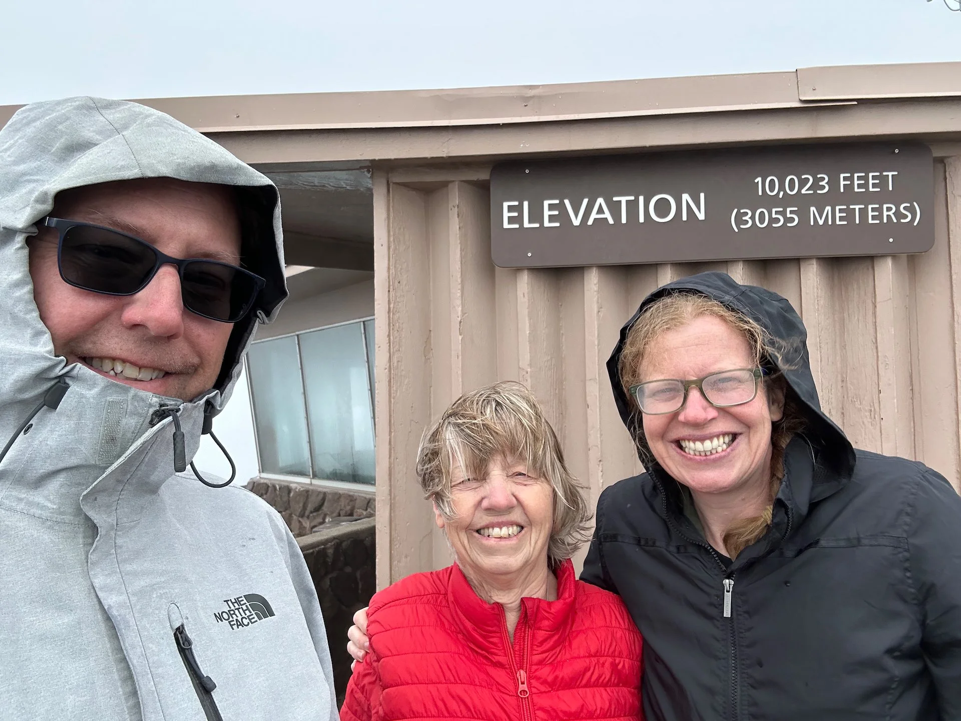  Despite the weather we were having fun! 