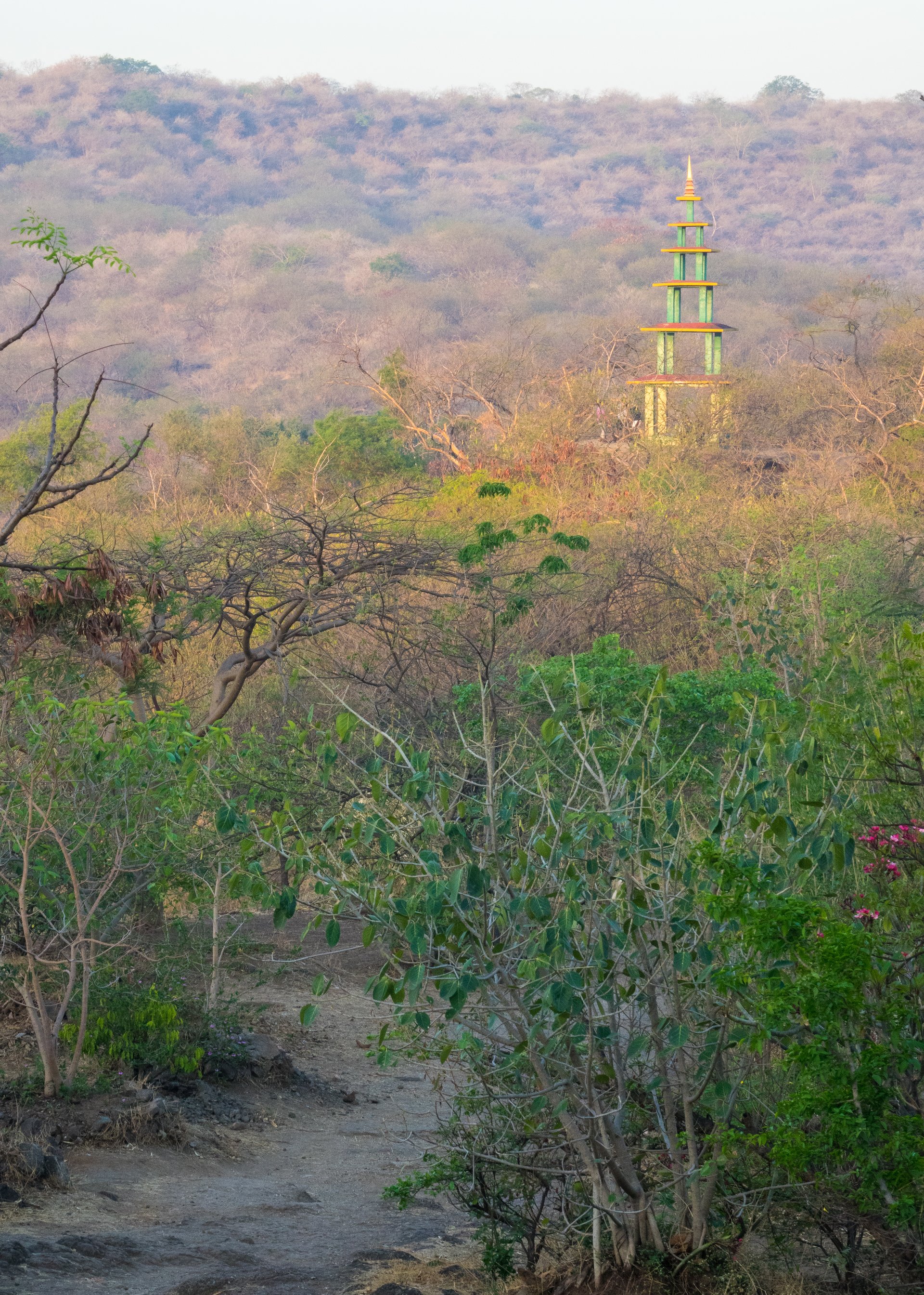  There was a small temple (?) on the top plateau.  