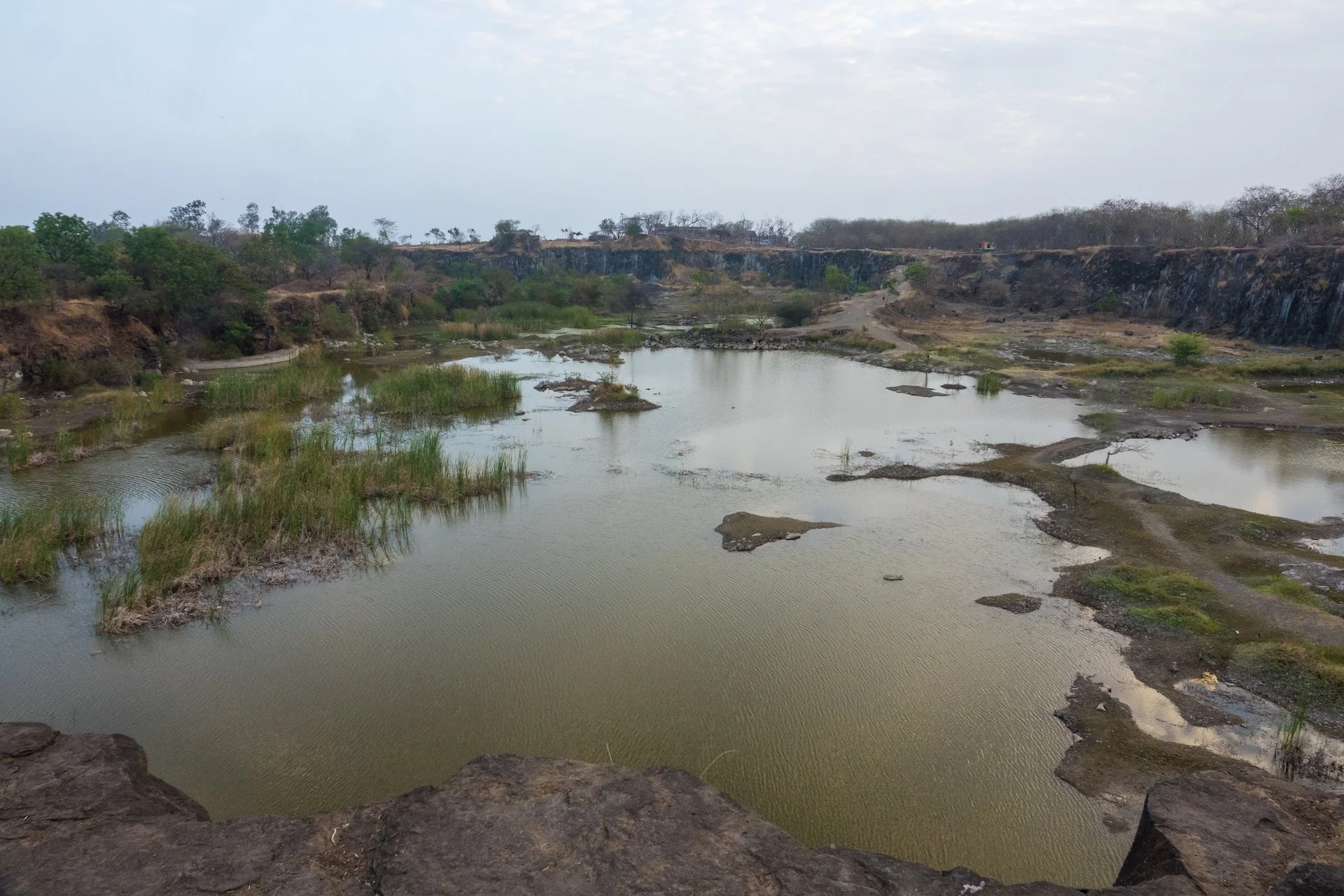  The water didn’t look the nicest. I did see some pics of the area a little later in the year after the rains come and it looks beautiful. Much more lush and green, and lots more water. 