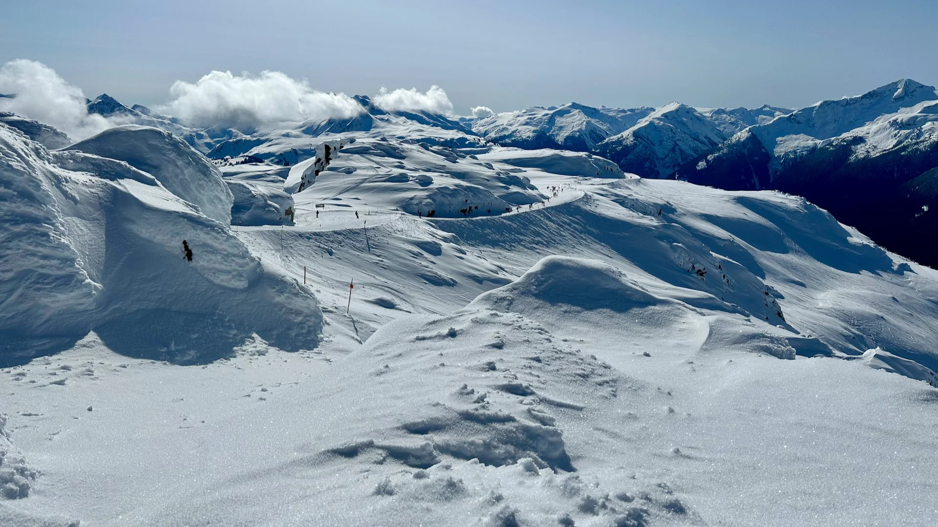 Looking out from the top of Peak.