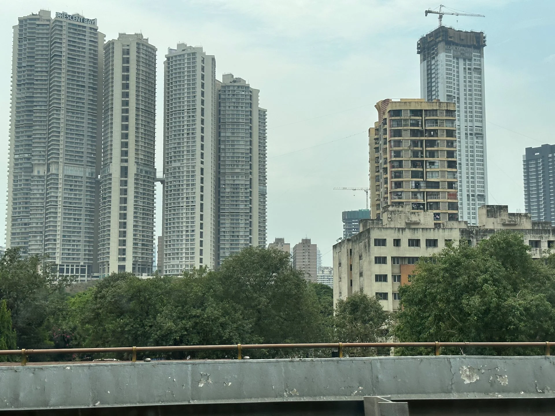 One random set of buildings going up on the outskirts of the city. 