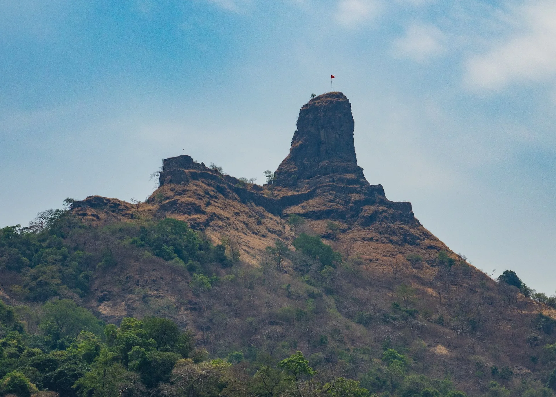  Across the valley you could see another hill fort off in the distance. It would have been nice to see the fort close to the sanctuary, but it was not to be. 