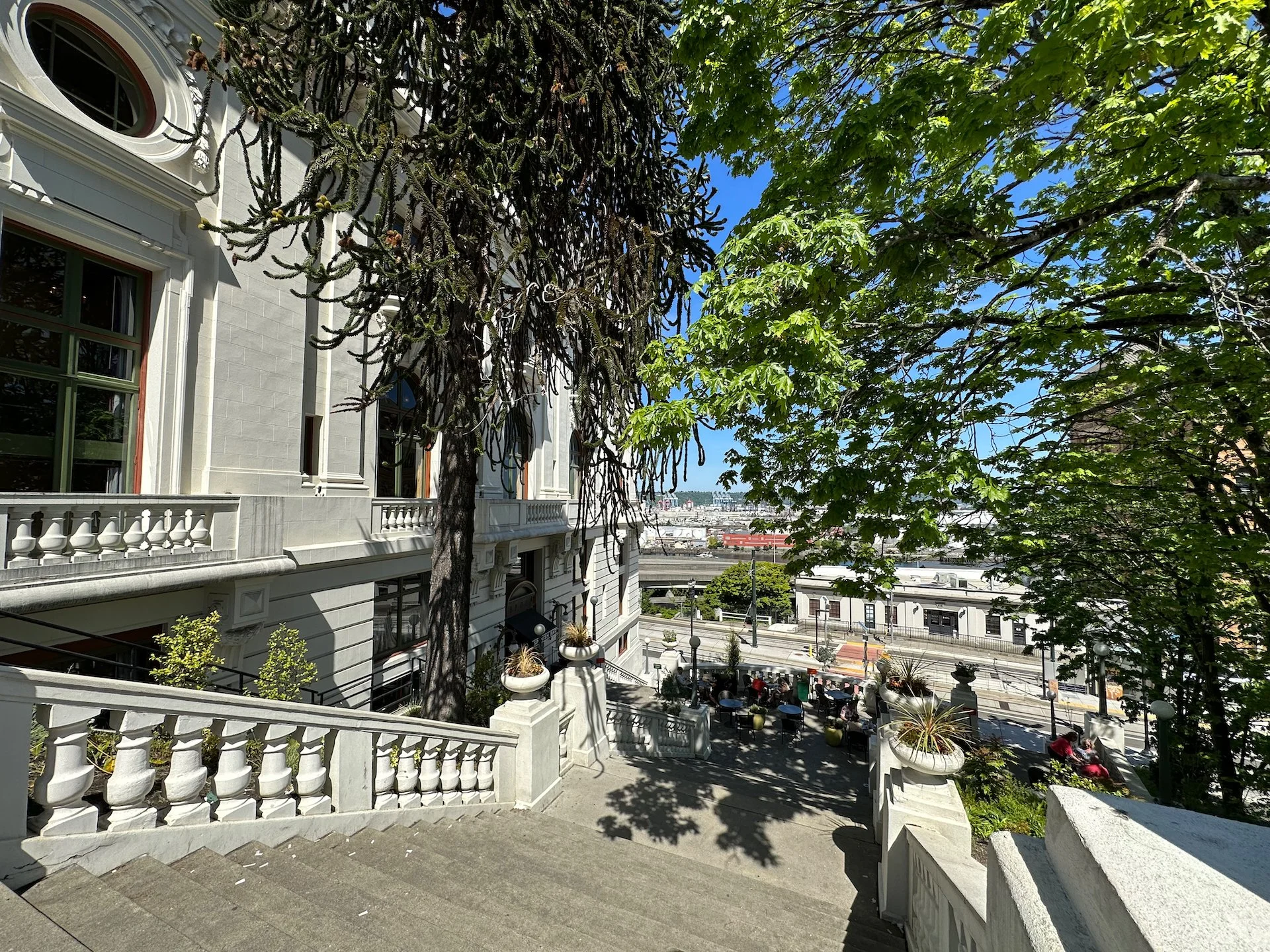  Looking down the Spanish Steps to the patio. It looked nice, but inside was way cooler… 