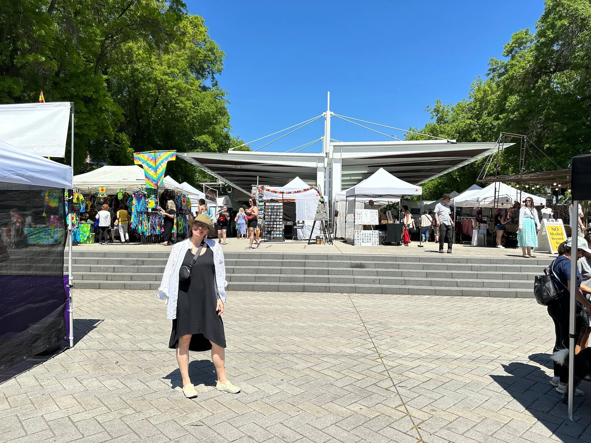  Justine before we headed to explore the market. 
