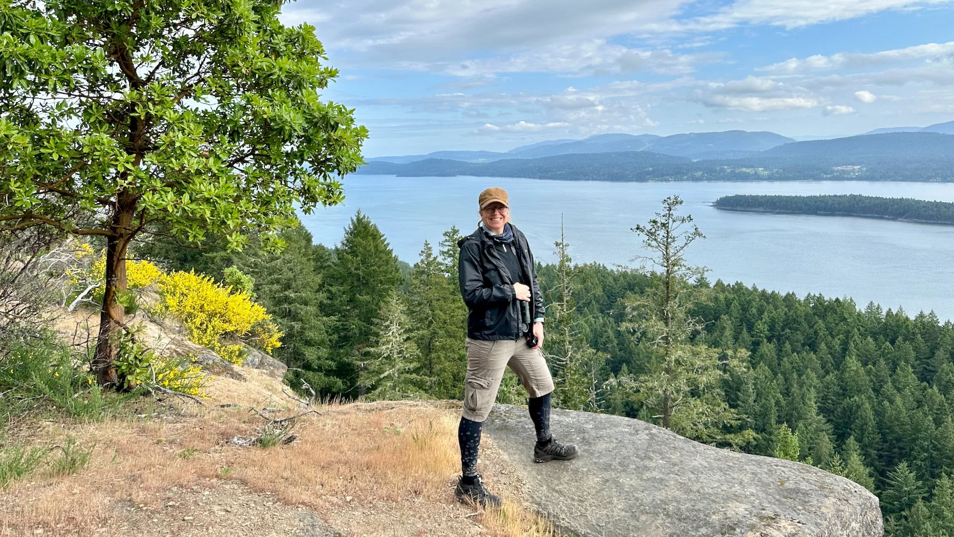  Justine enjoying the view. 