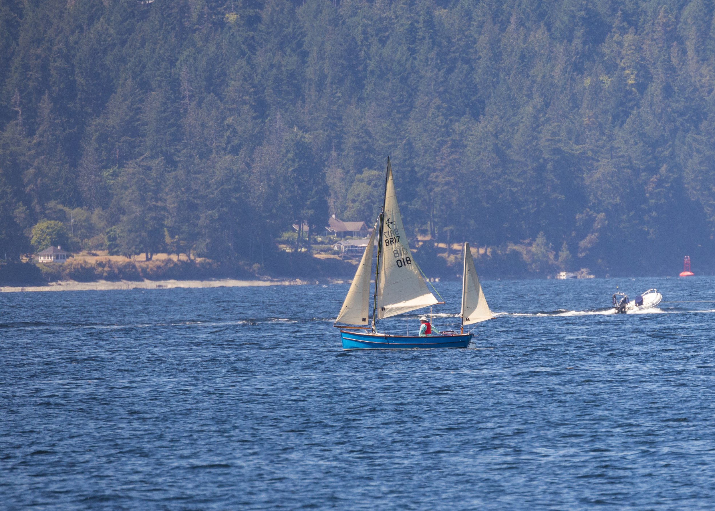  There were lots of cool boats out on the water today.  