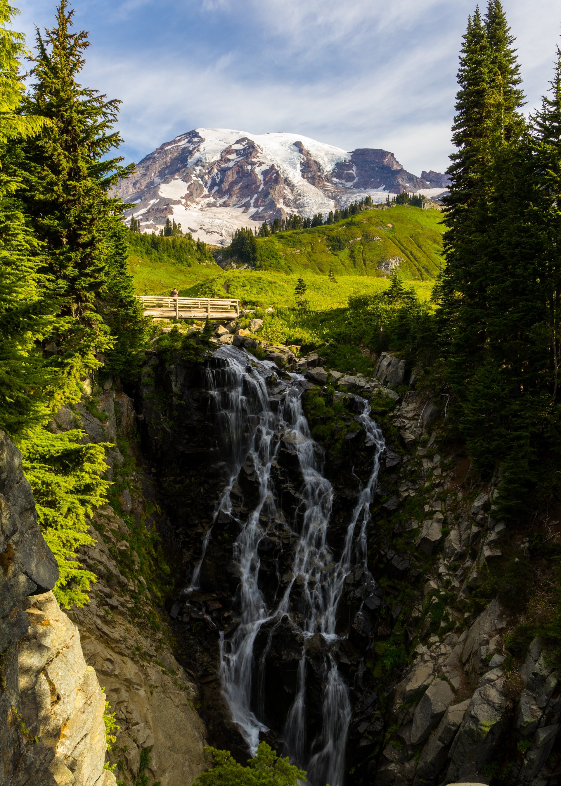  The light on Myrtle Falls was a lot more even this morning, and I was able to go with a slightly longer exposure. 