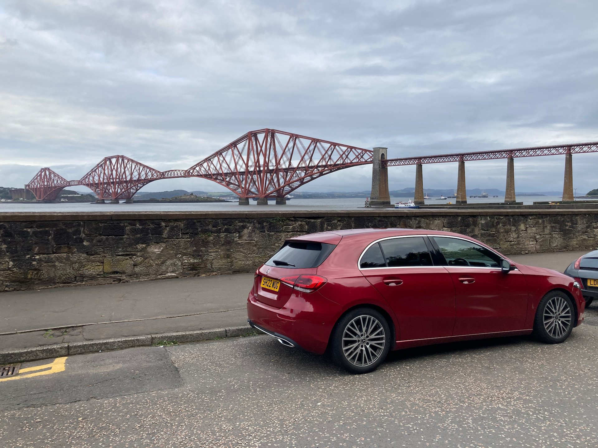  Car selfie with the Forth Bridge. 