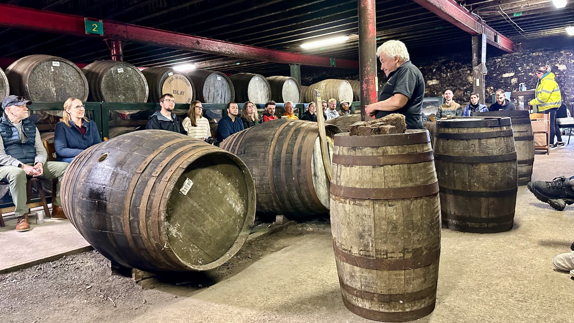  THis was our warehouse experience, which was excellent. The dude with the white hair in the middle was everything that you could have hoped for, and then some. We got a pretty great tasting experience out of it.  