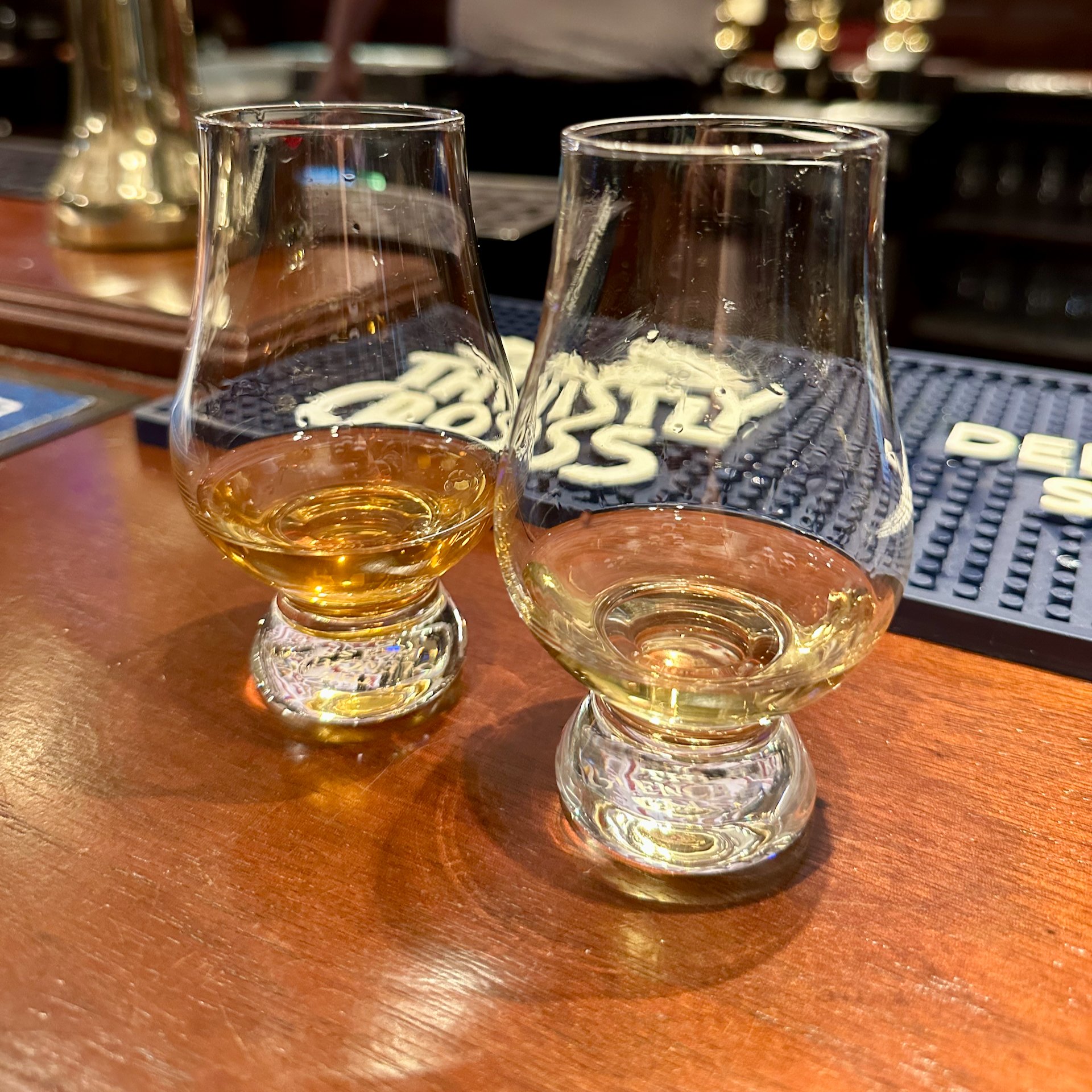  We ended the night in Edinburgh with a couple of scotches - so appropriate!  