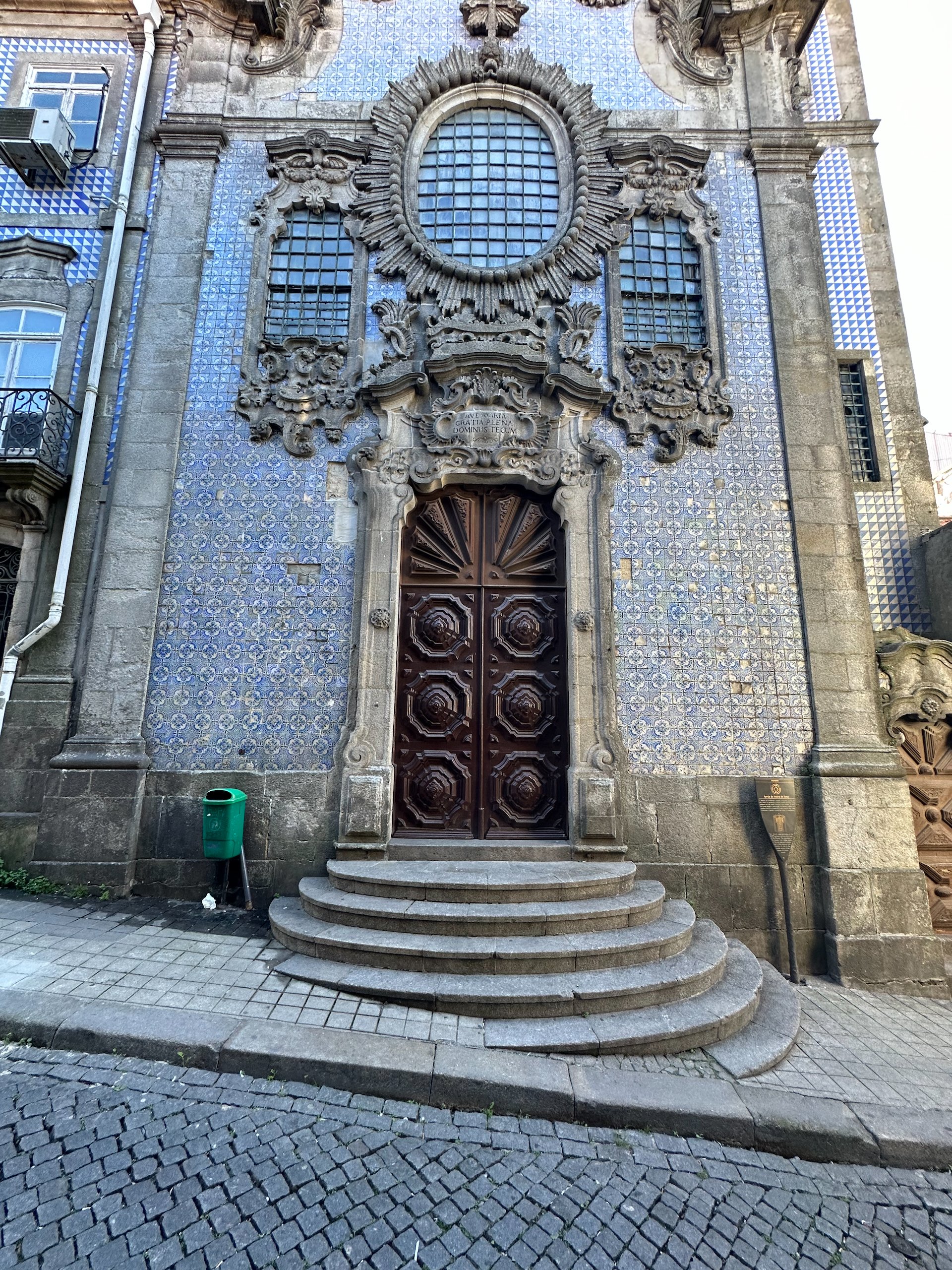  Like many of the building in Portugal, this one was covered in amazing tile work.  