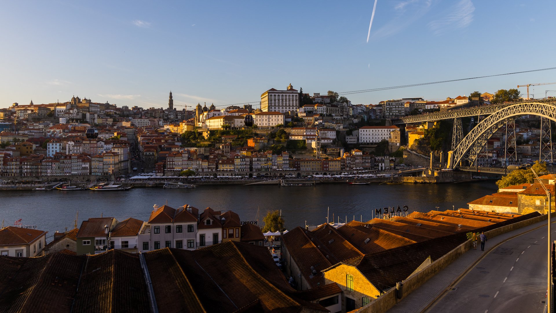  Magic light as the sun started to set on our first night in Porto.  
