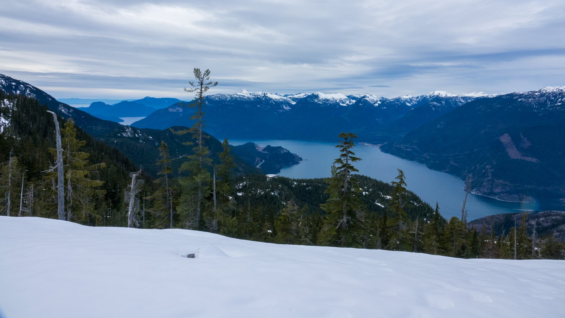  The view was back up and into Howe Sound.  