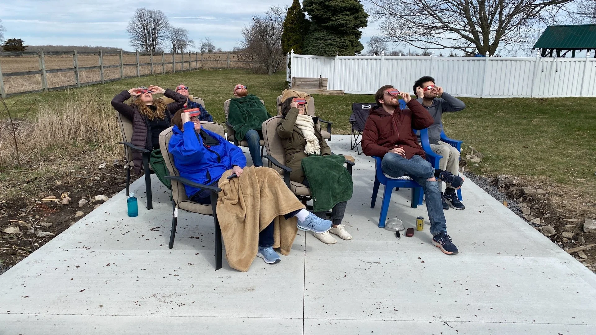  With all the cloud, it was at times difficult to see what was happening. 