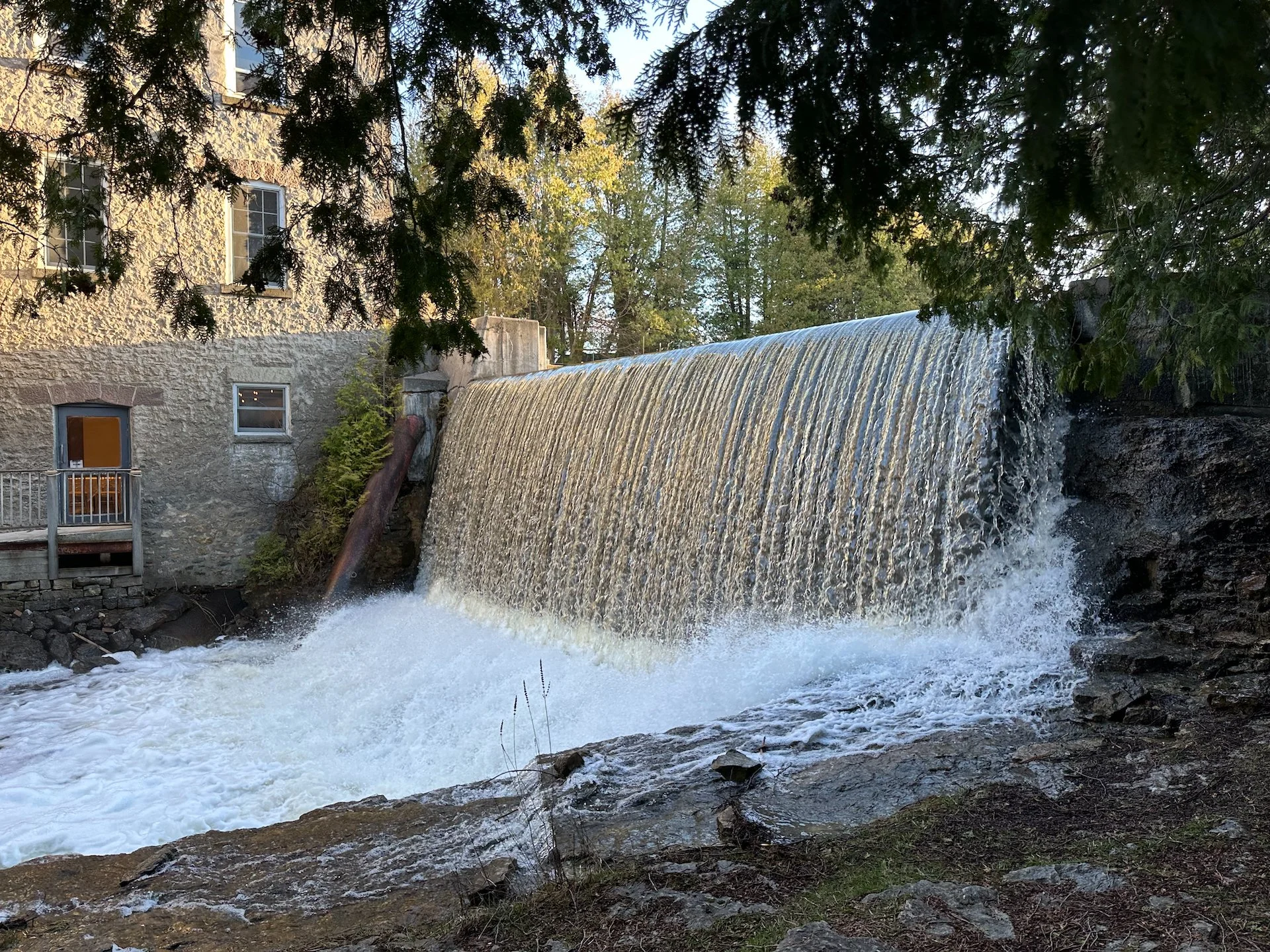  The water levels were pretty high. 