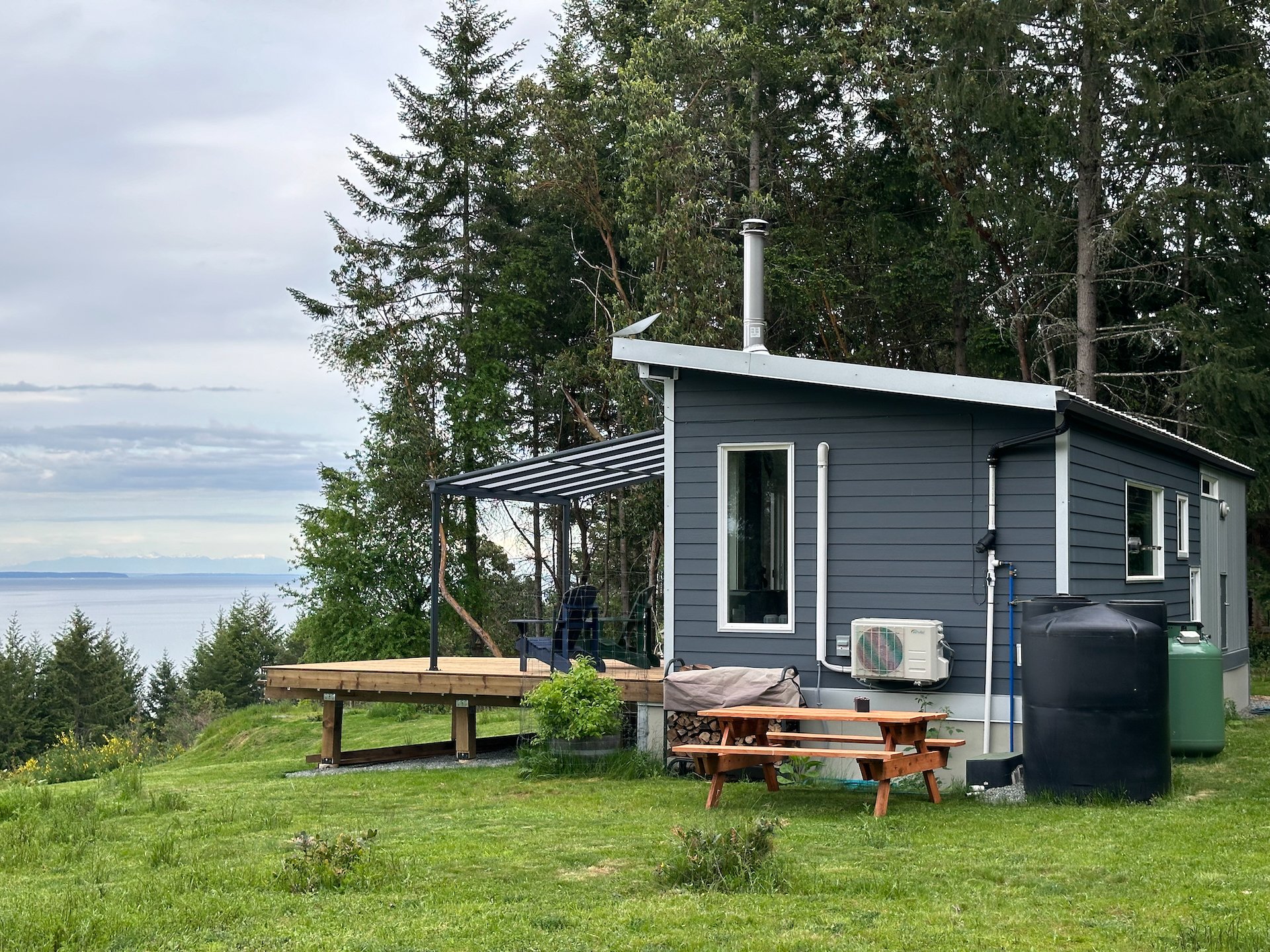  We are quite pleased with how it all looks. It complements the cottage and really extends our living space.  
