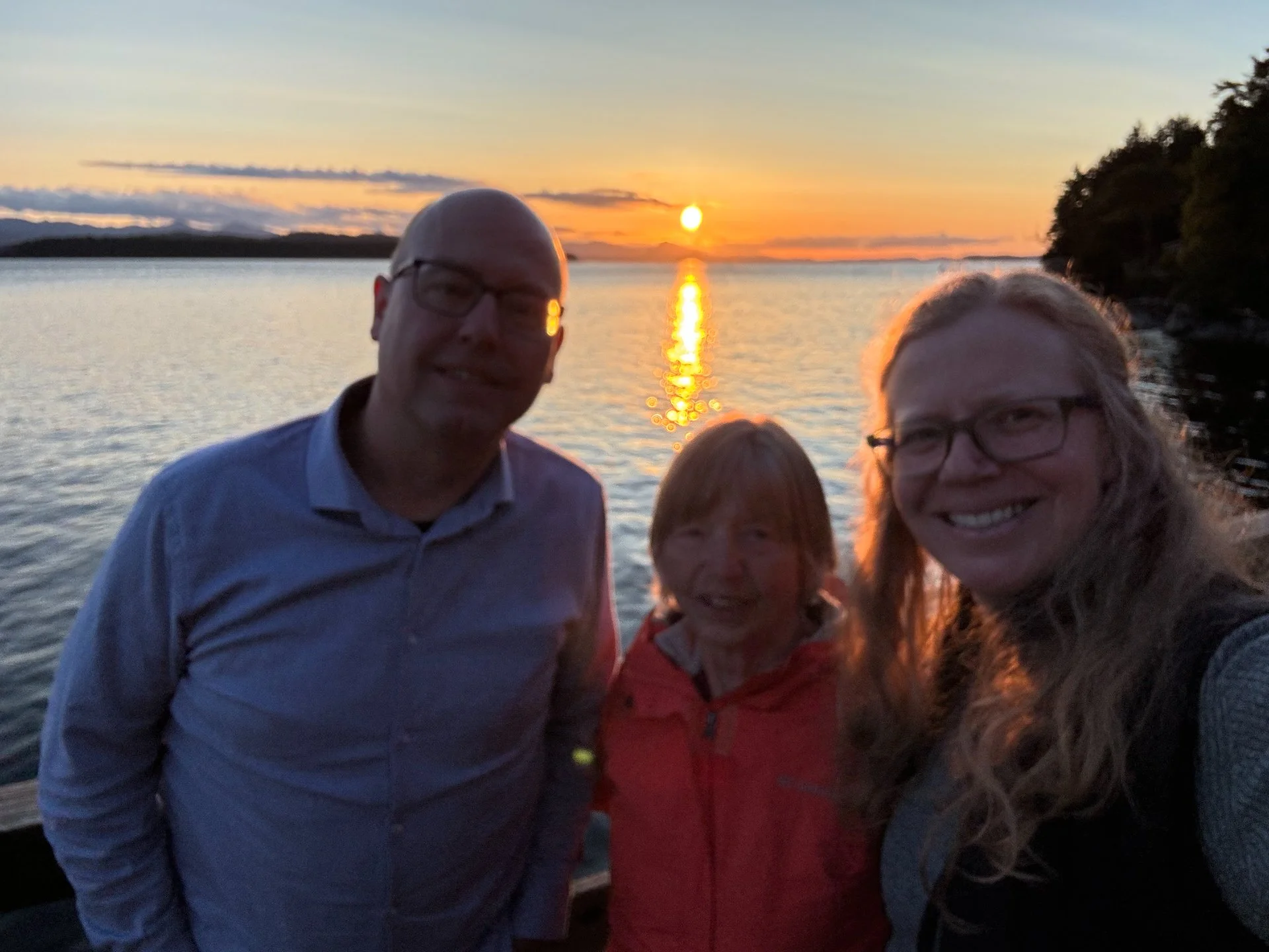  On the way home, we drove up island a little further to Spanish Hills dock and enjoyed the sunset. 