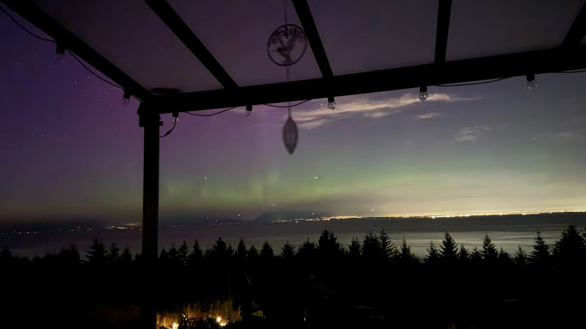  It was nothing like the aurora event from earlier in the year, but you could see the pulsing in the sky.  