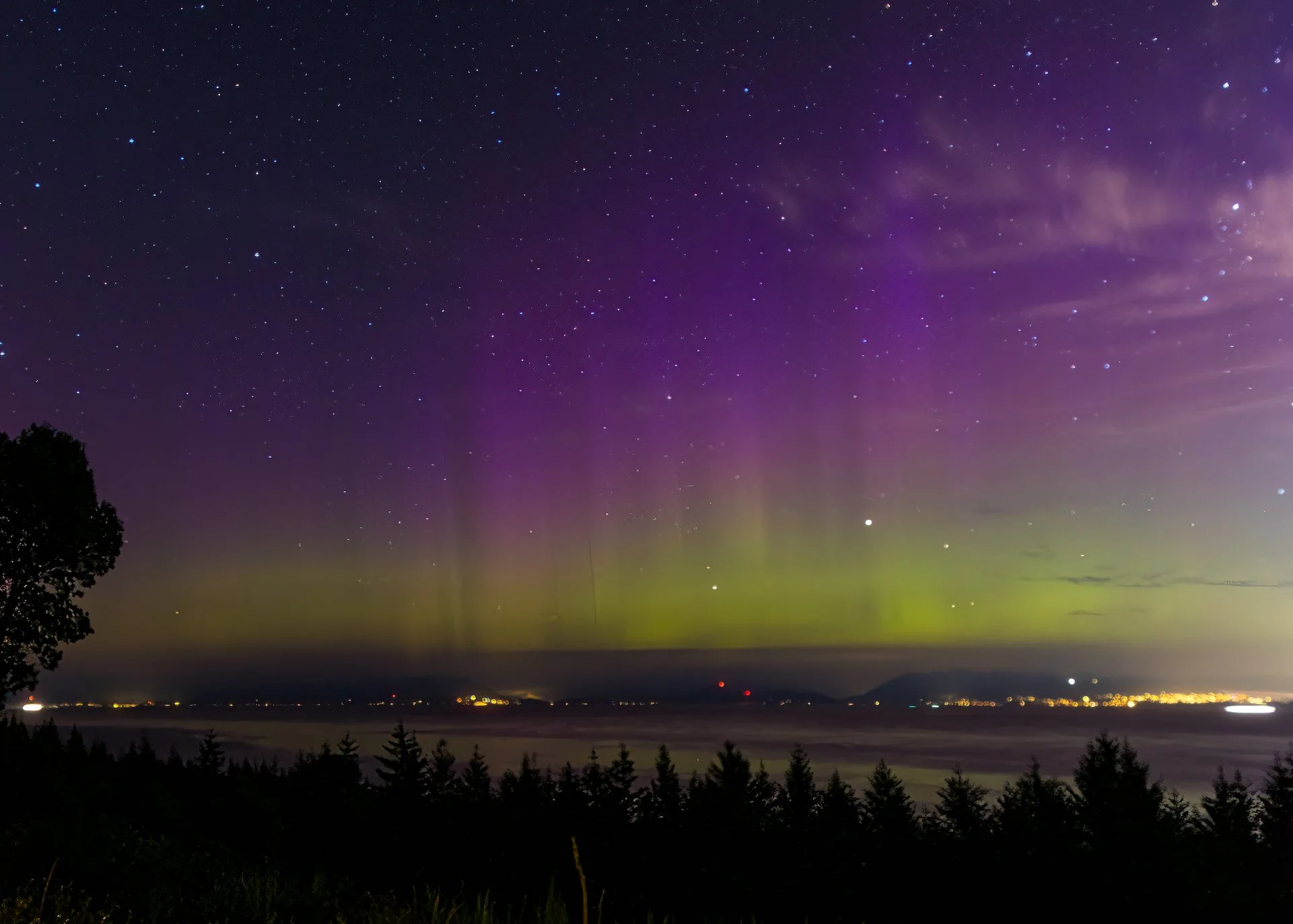  There were these big, vertical streaks that shot up from the horizon. 