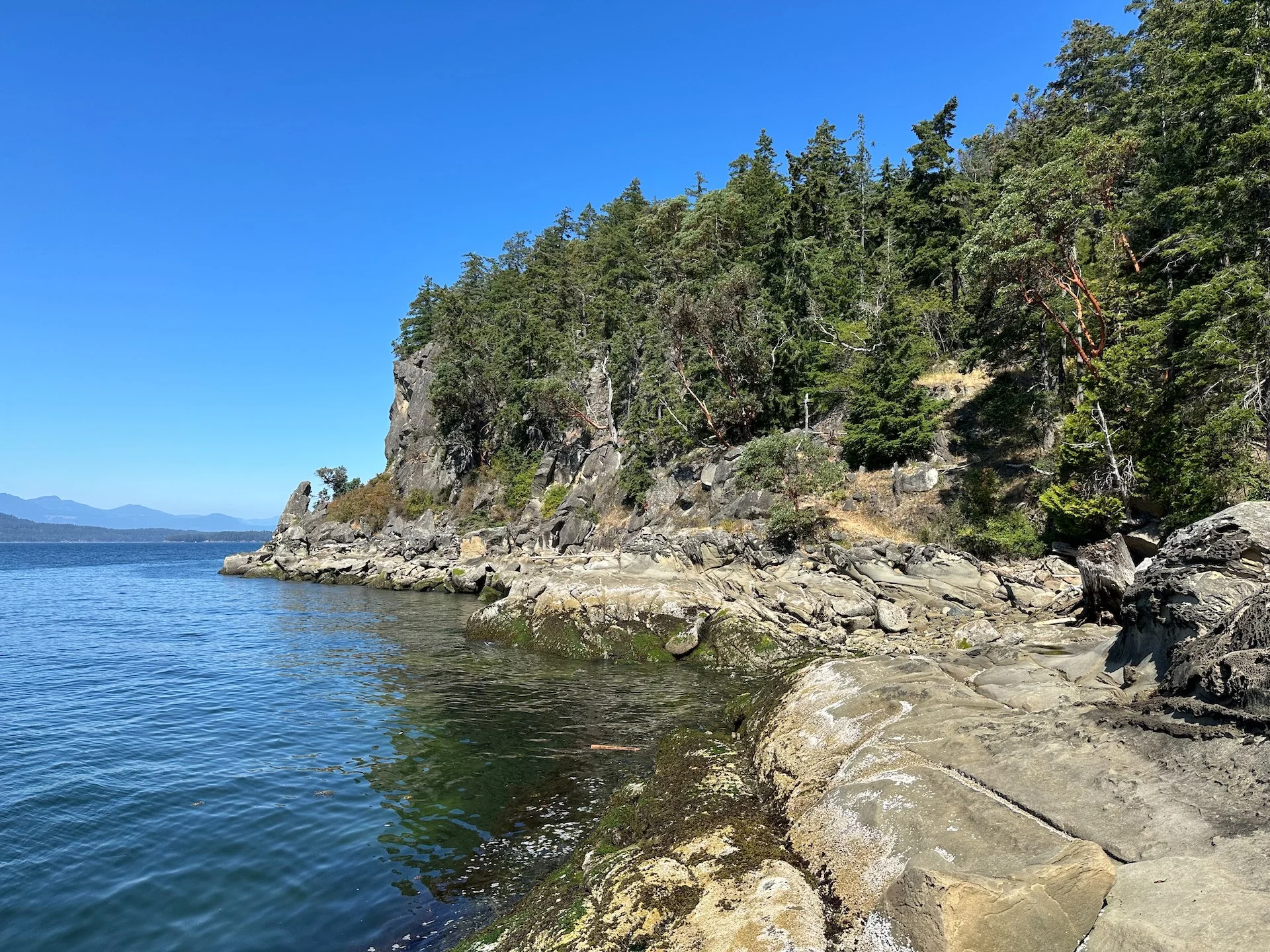  The view north from Crystal Cove. 